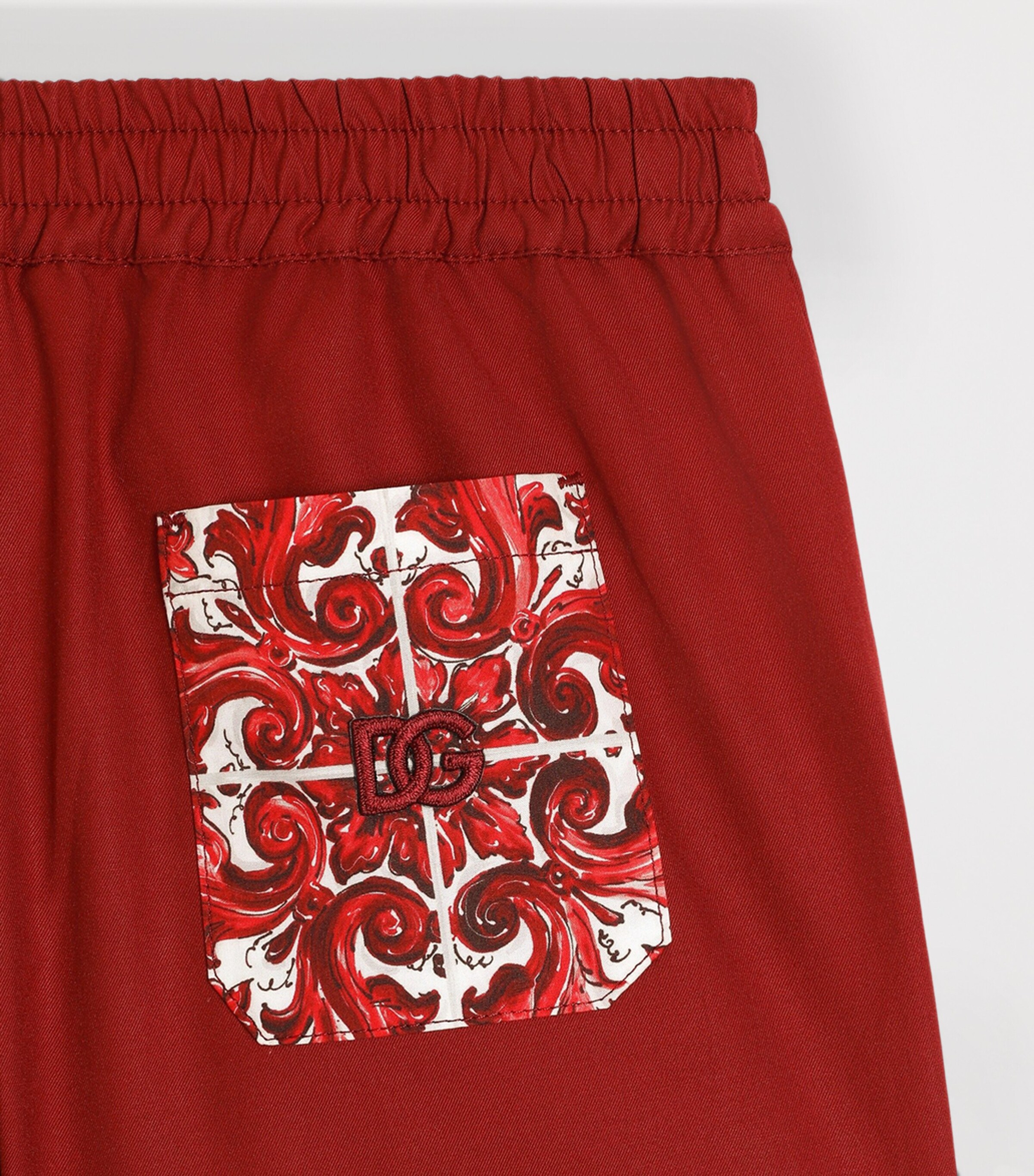 Dolce&Gabbana Kids Cotton Majolica Print Bermuda Shorts (3-30 Months) Combined Colou Image 3