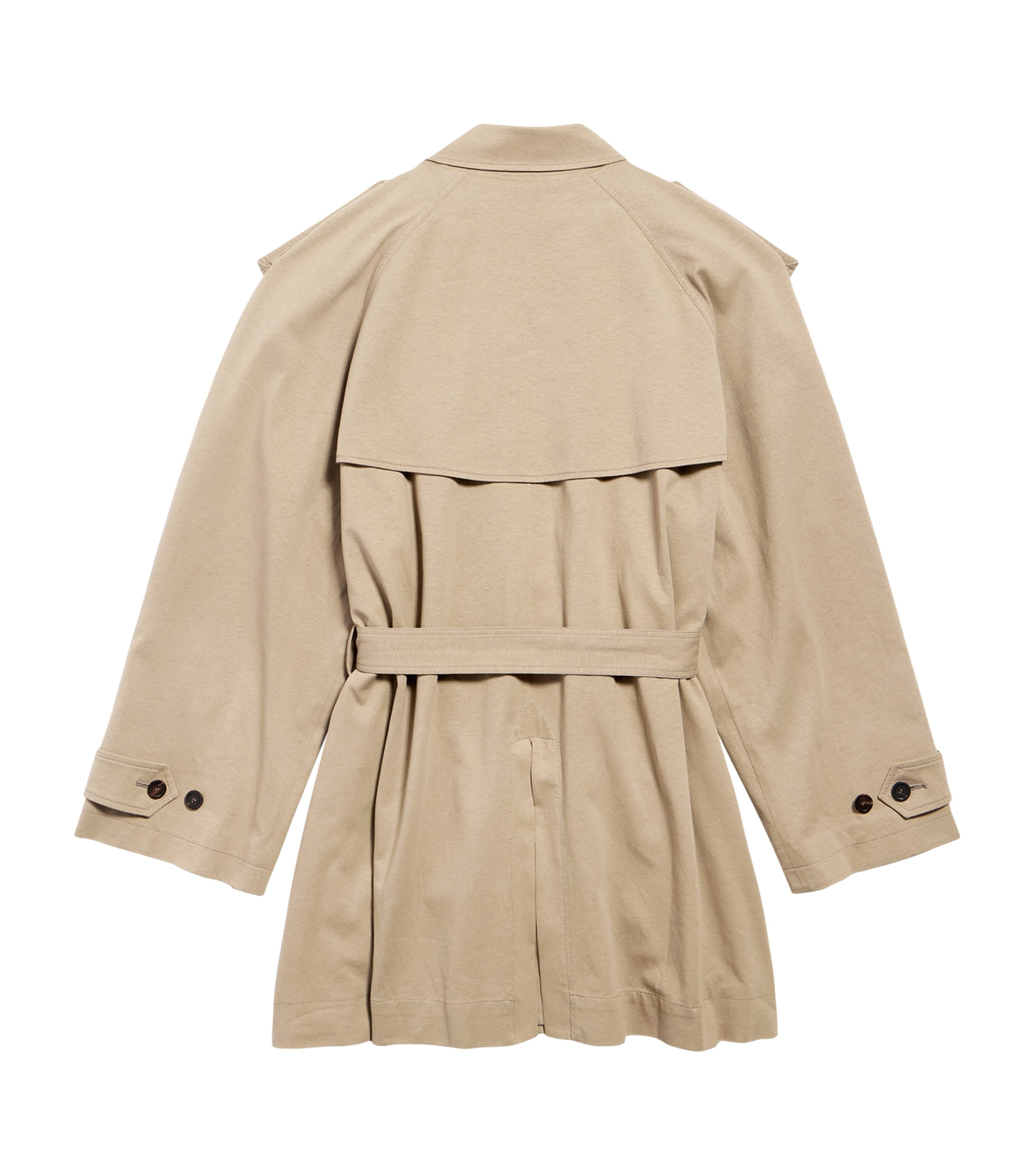 Cotton Cropped Trench Coat 9772 Image 6