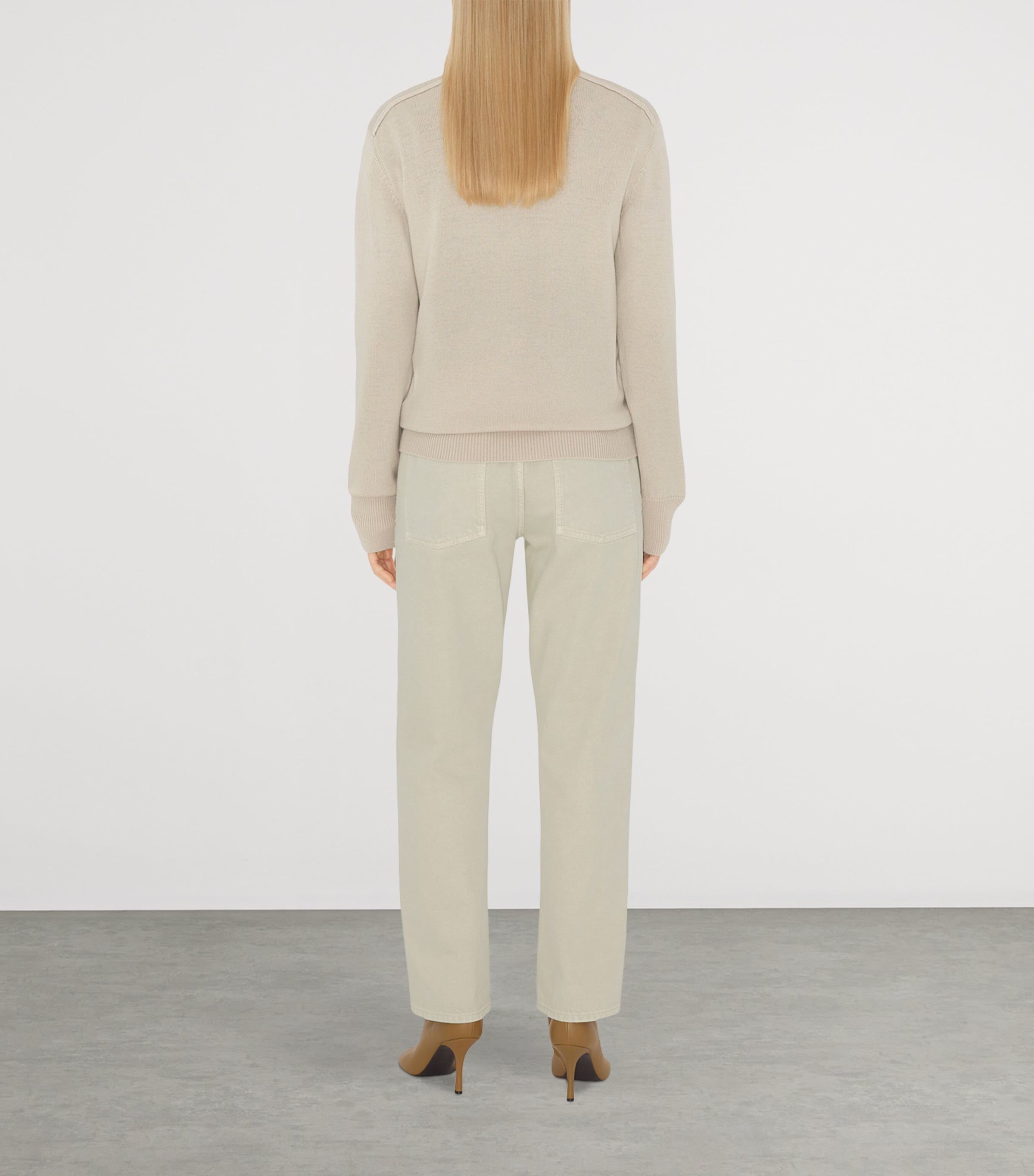 Wool Logo Label Sweater NUTMEG Image 5