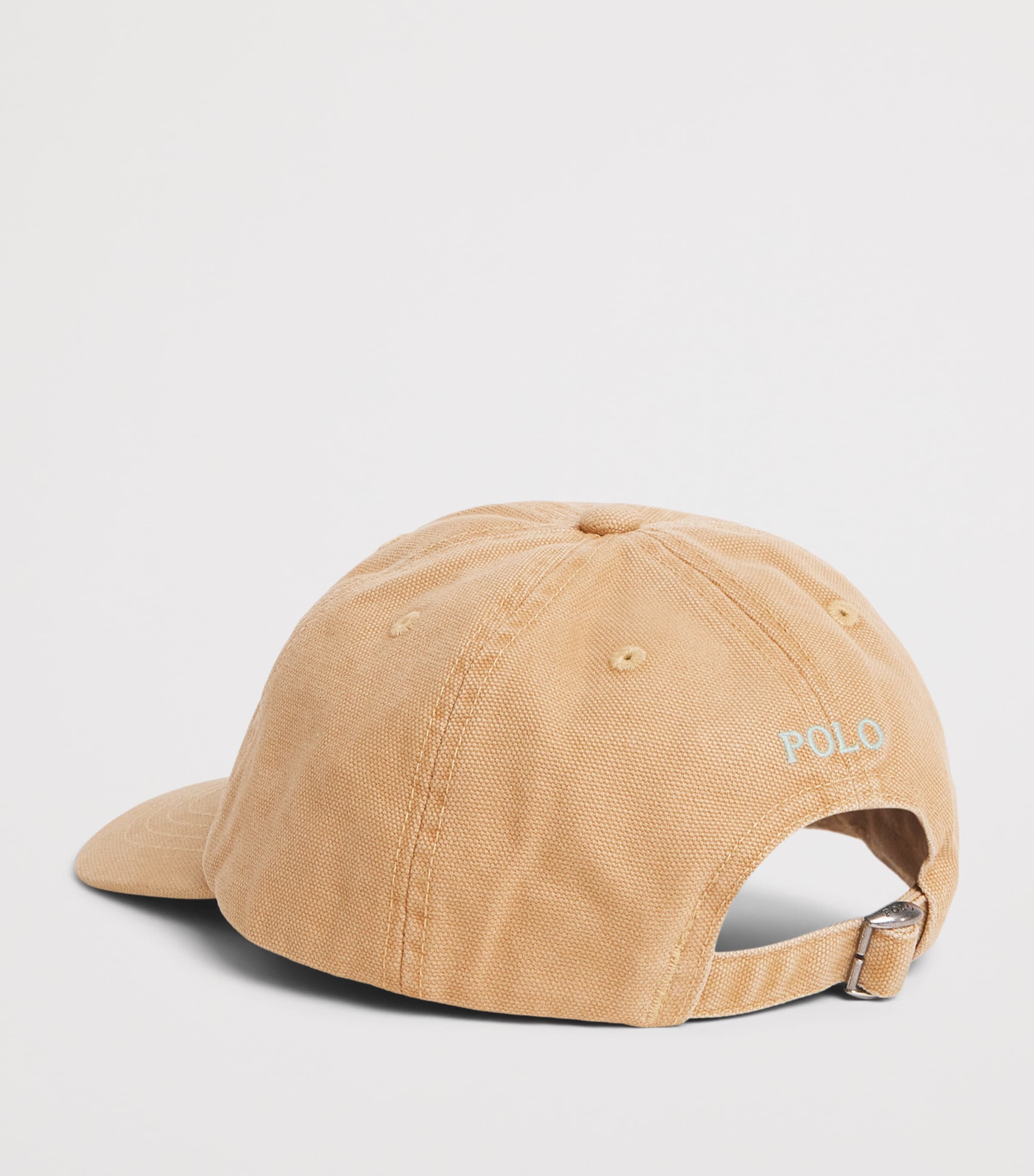Ralph Lauren Kids Cotton Polo Bear Cap Tan Image 2