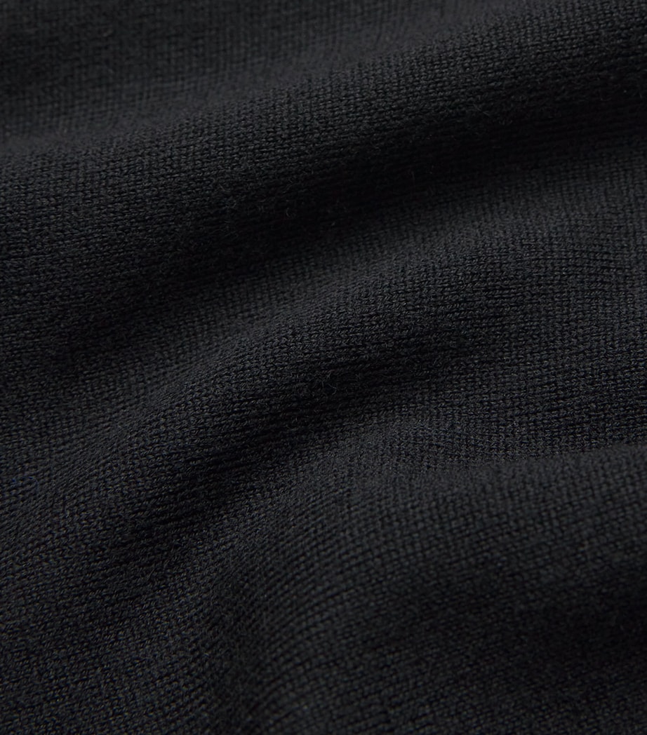 Regal Wool Sweater Vest 001 BLACK Image 5