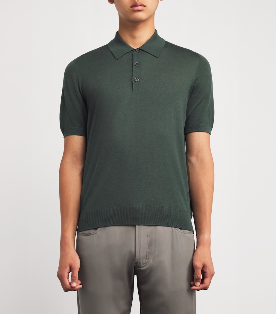 Wool Polo Shirt LODEN Image 3