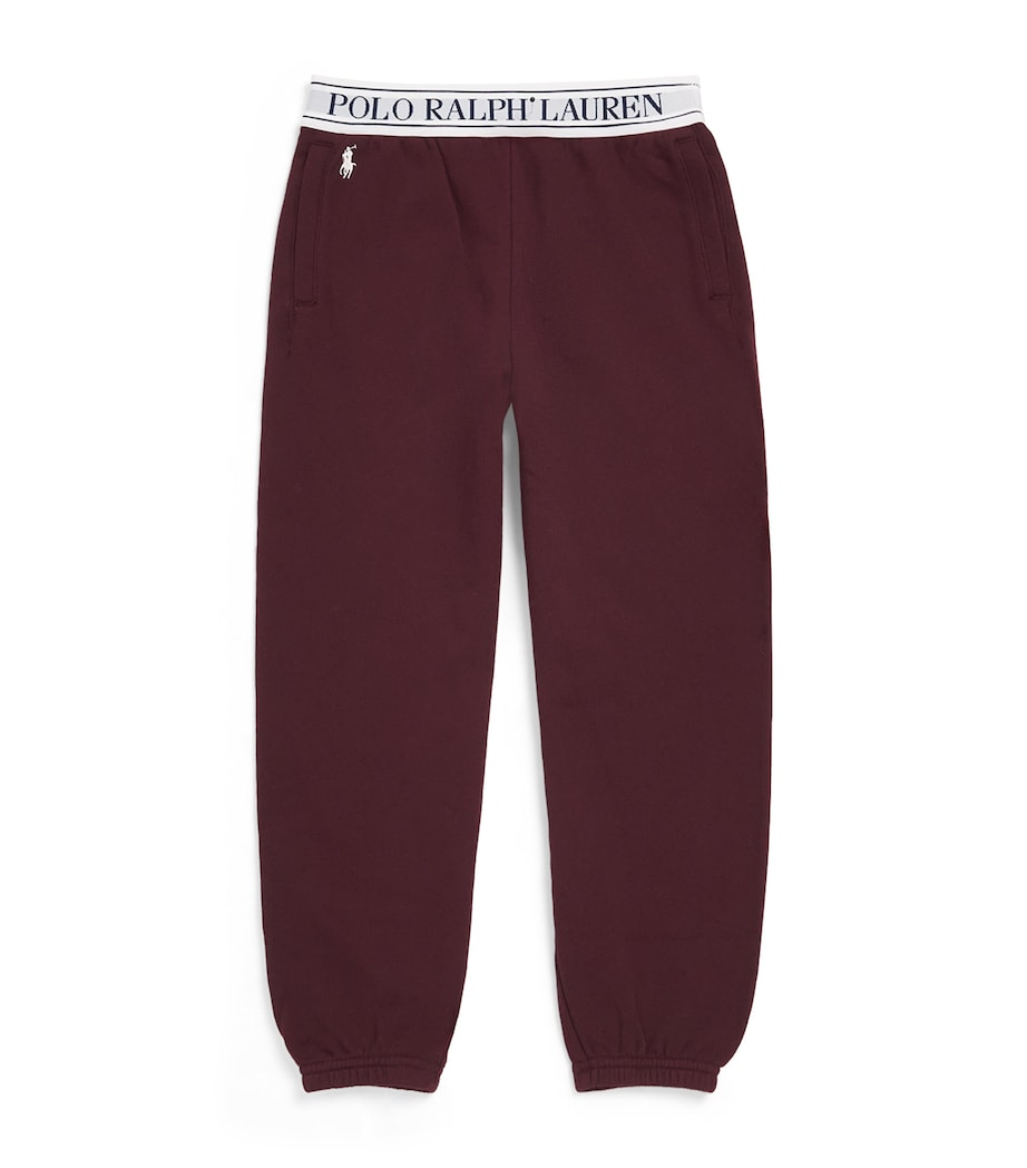 Ralph Lauren Kids French Terry Logo Sweatpants (7-16 Years) Rich Ruby Image 1