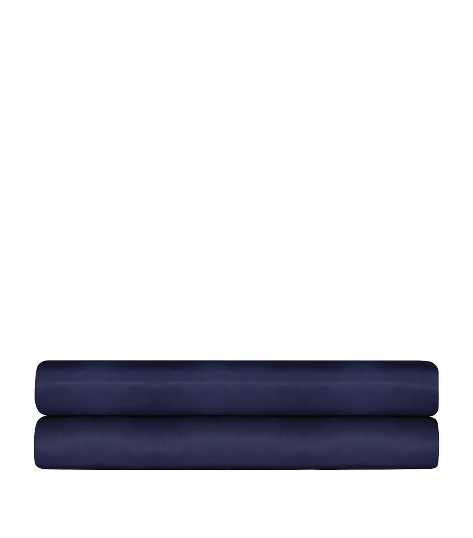 Langdon Single Fitted Sheet (90cm x 200cm) NAVY Image 2