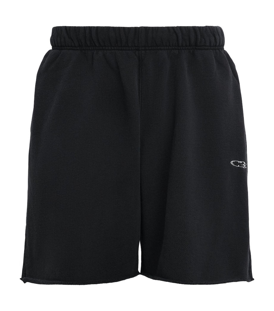 Cole Buxton Mens Cotton Jersey Sweatshorts Vintage Black Image 1
