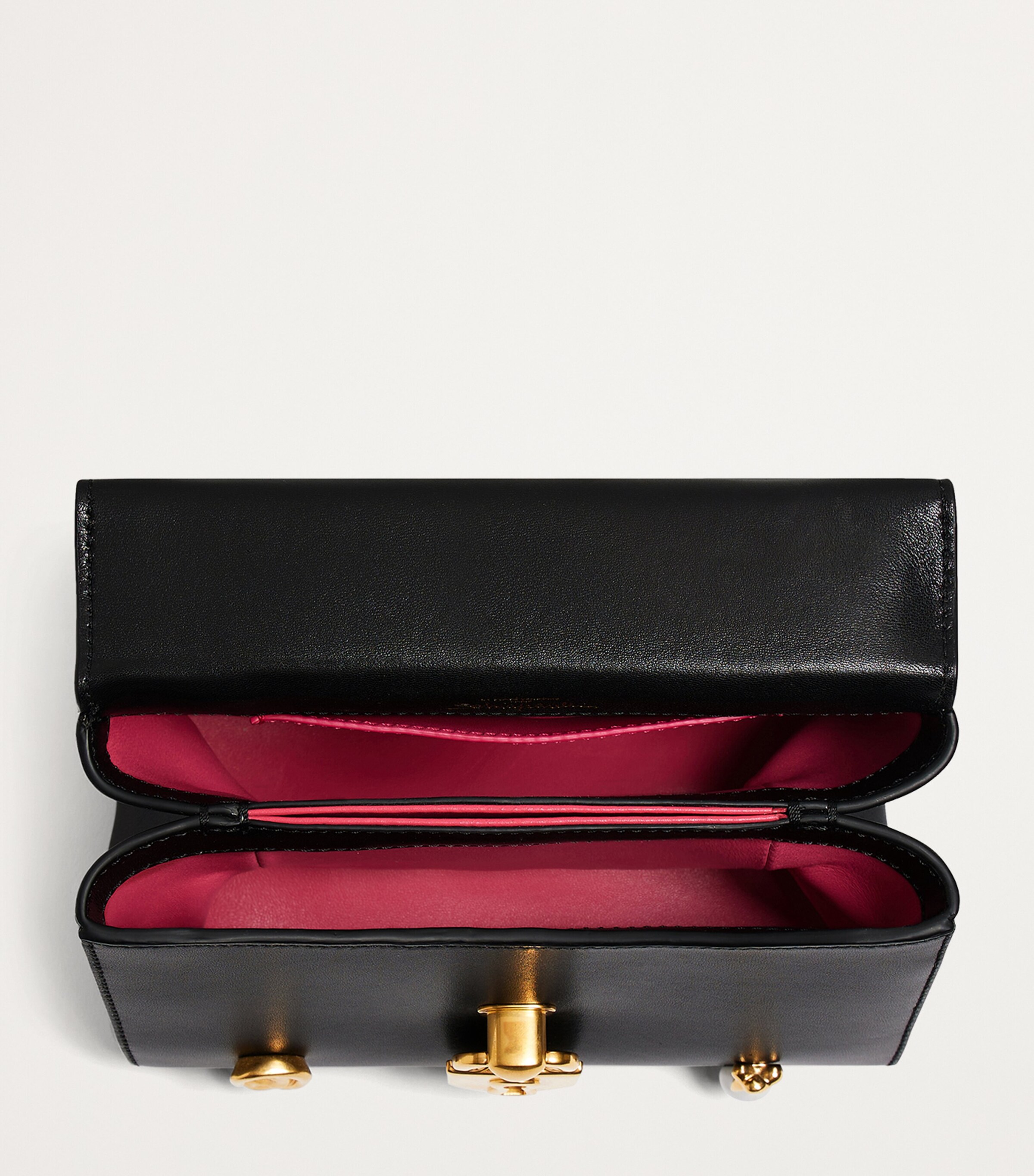 Mini Leather Bijoux Secret Top-Handle Bag 999BLACK Image 5