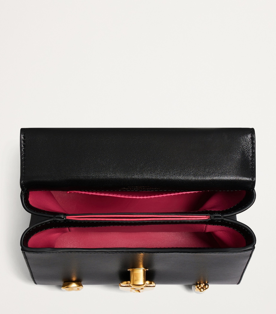 Mini Leather Bijoux Secret Top-Handle Bag 999BLACK Image 5