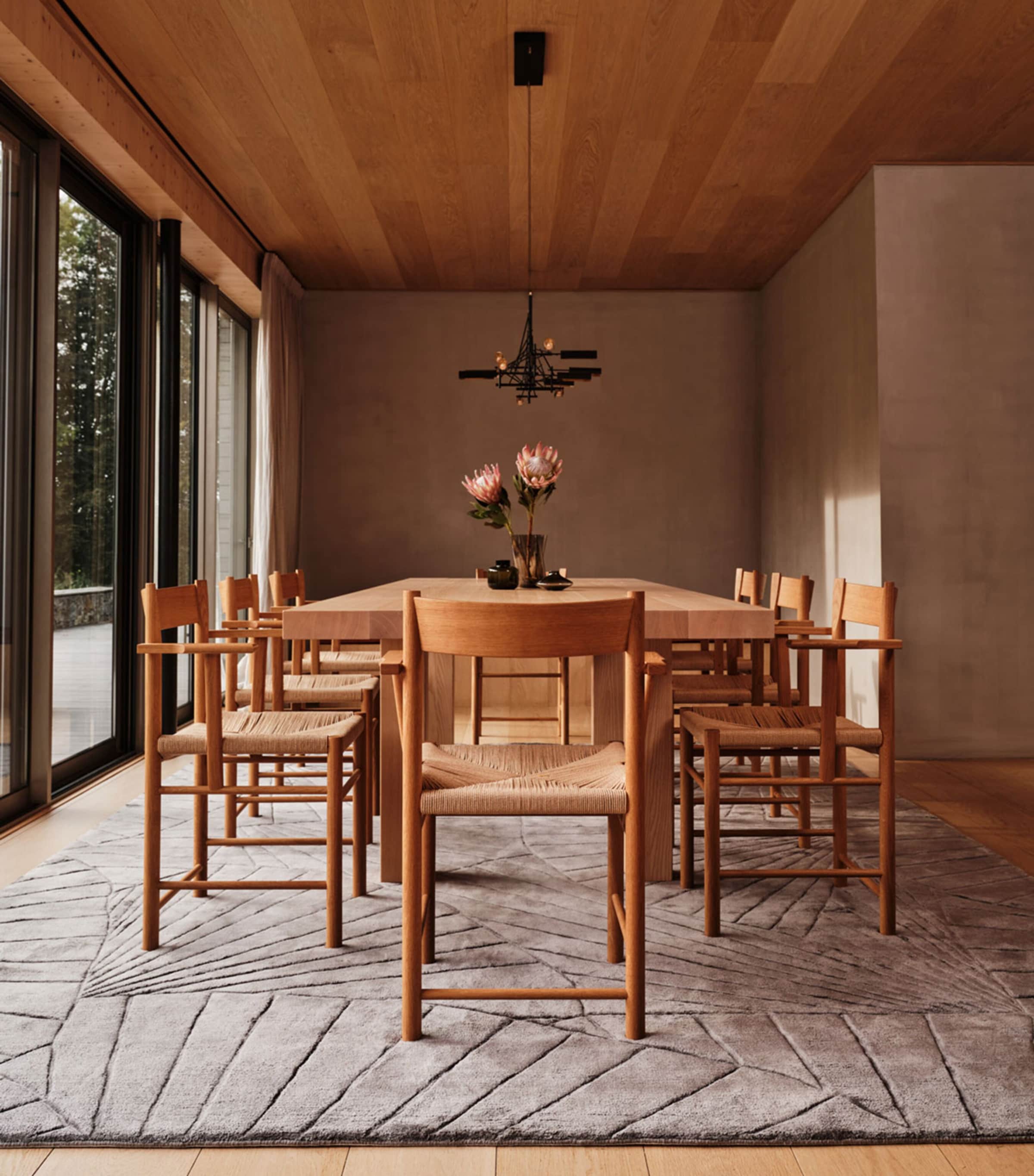 Silk Ori Lake Rug (3.05m x 2.44m) SILVER Image 3