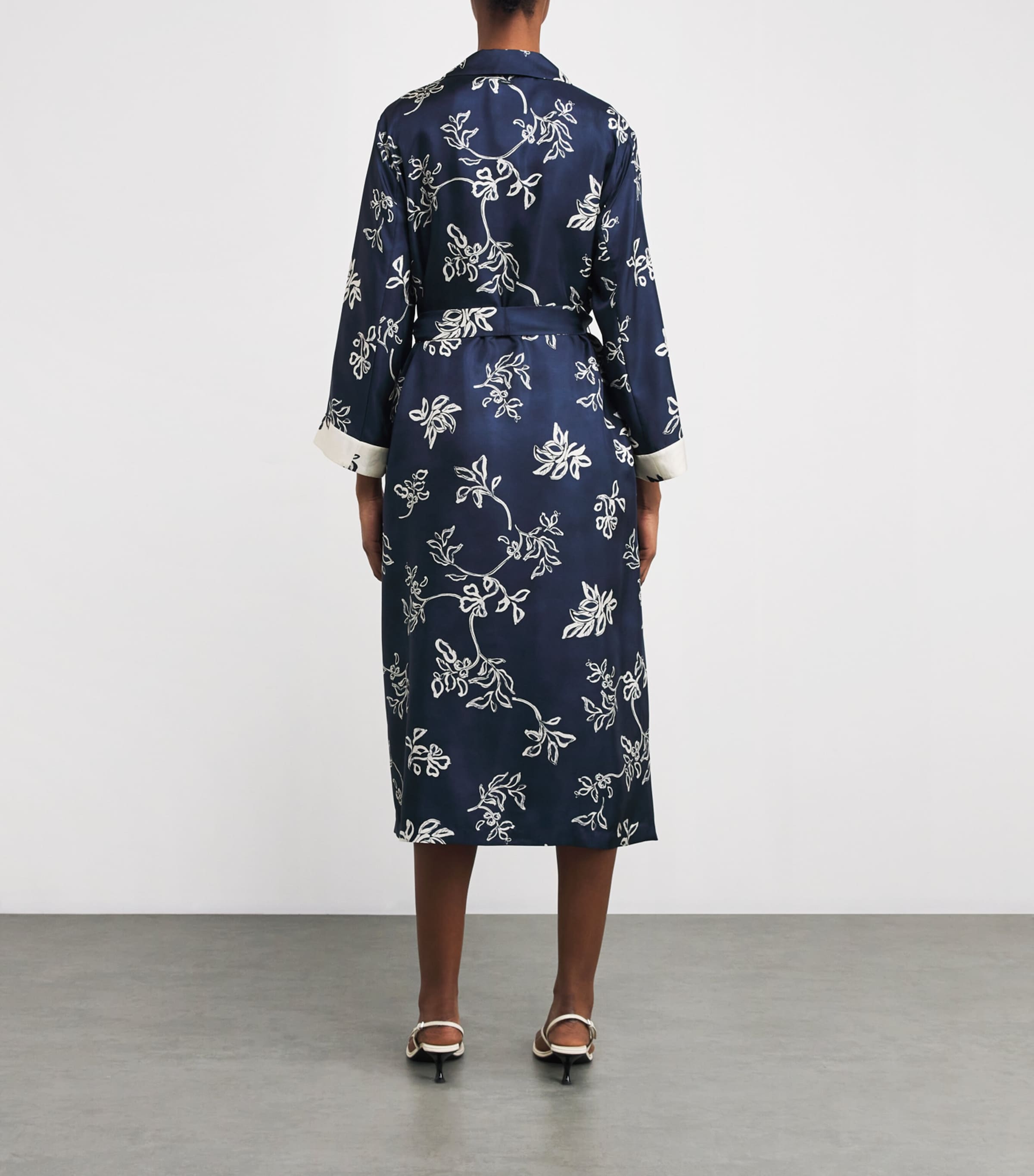 MAX MARA SILK KAFTAN MIDI DRESS