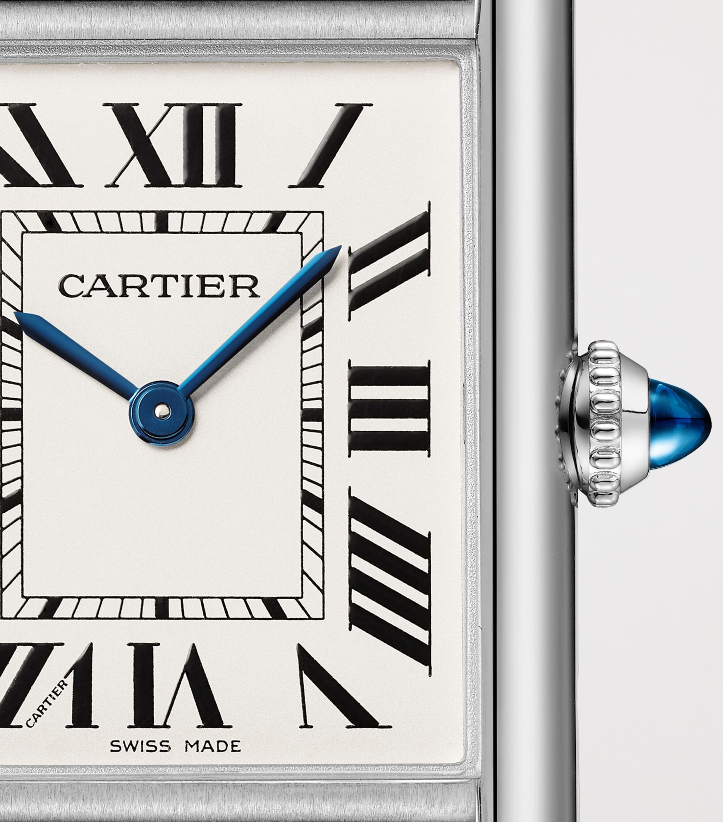 Large Stainless Steel Tank Must Watch 25.5mm SILVERED Image 7