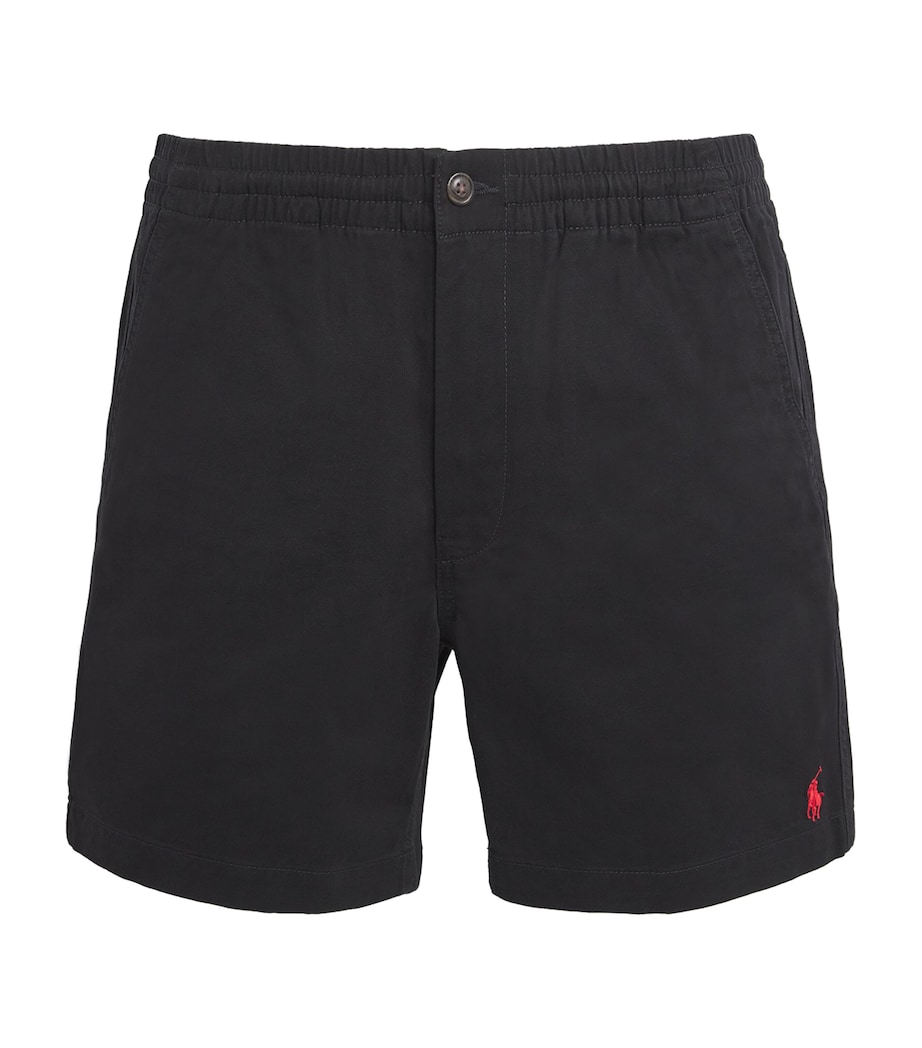 Stretch-Cotton Logo Shorts POLO BLACK Image 1