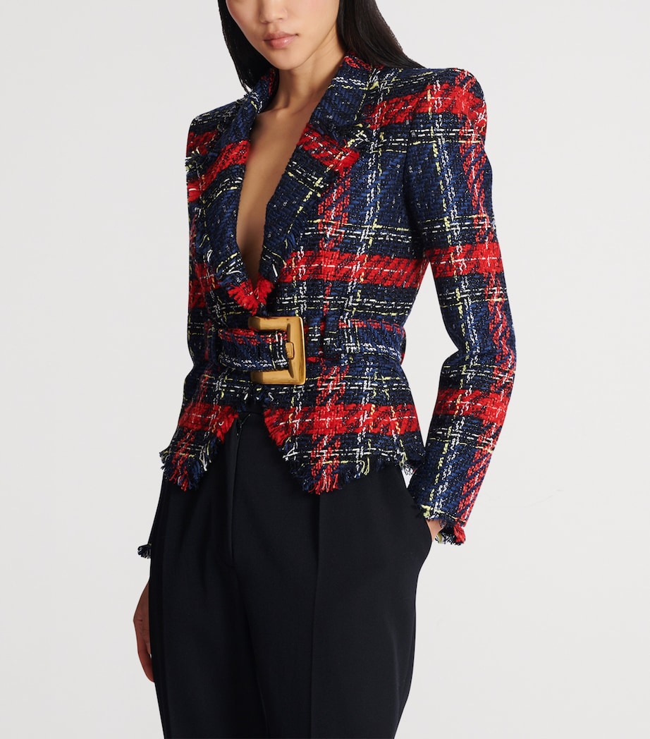 Tweed Belted Jacket AAA MULTICOLORE Image 5