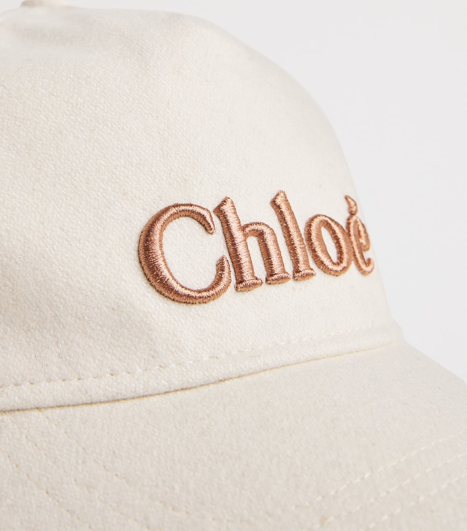 Embroidered Baseball Cap IVORY Image 4