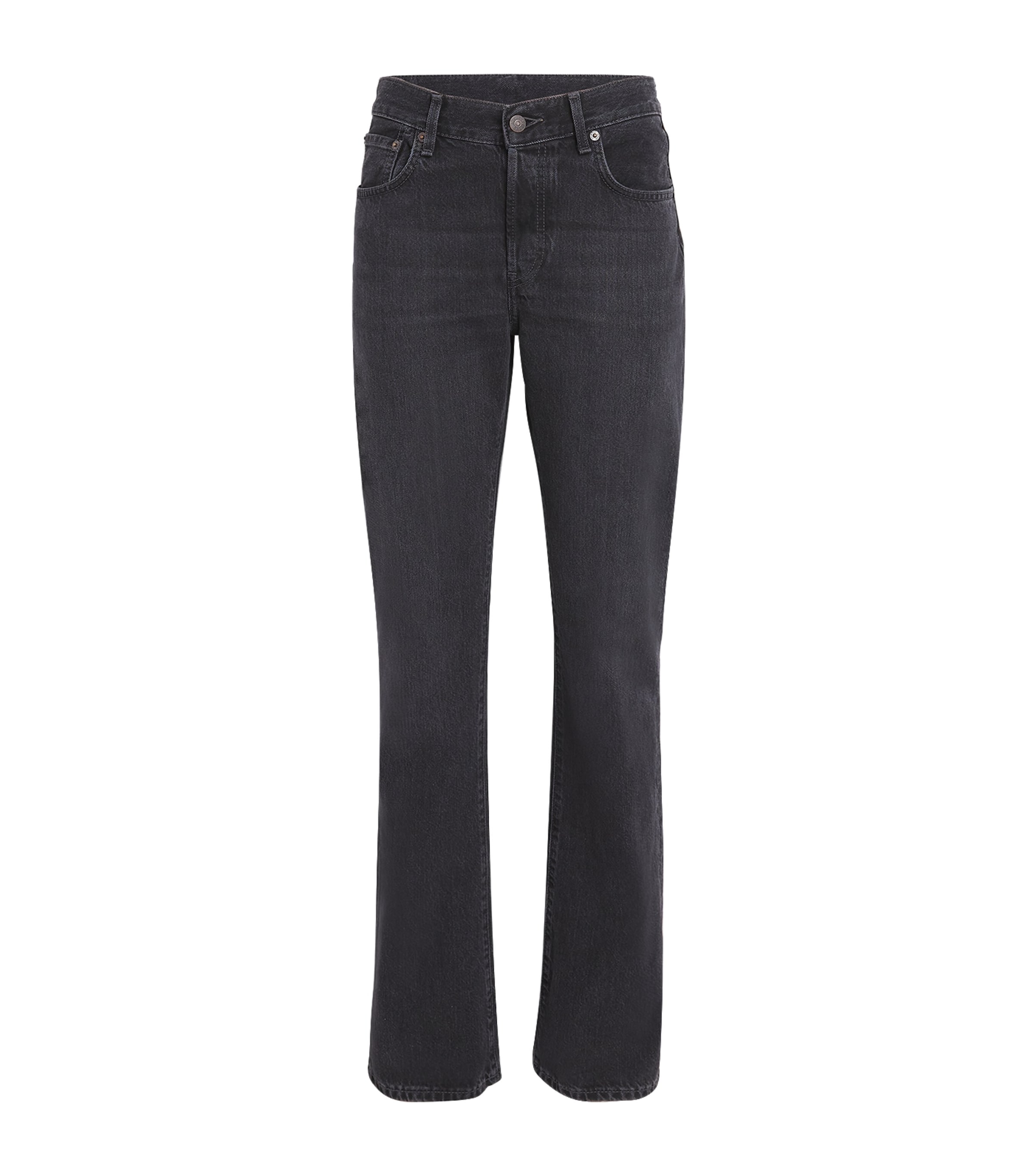 Acne Studios Faded Bootcut Jeans Black
