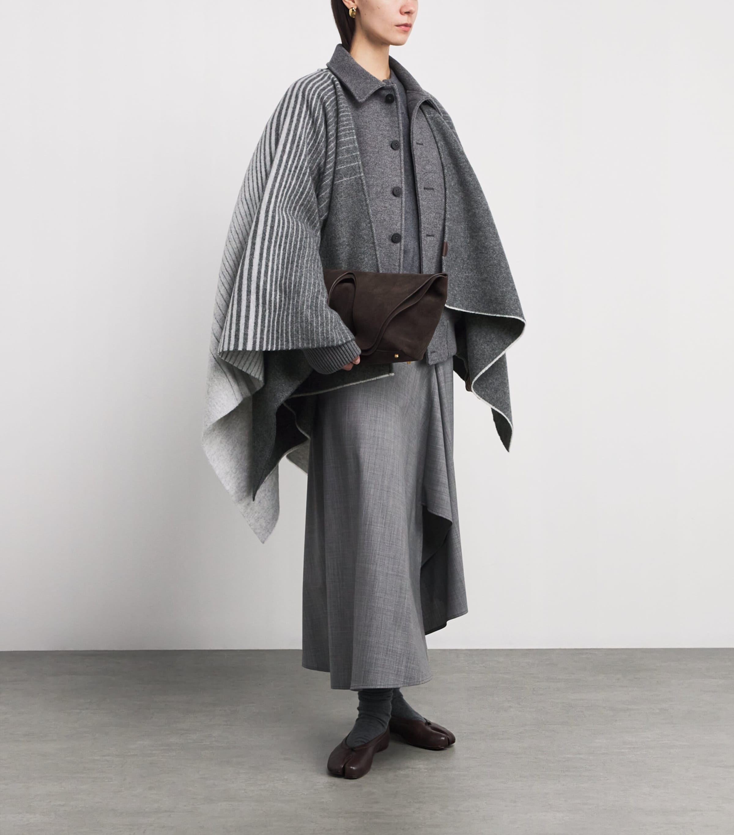 MM Wool-Blend Brenta Scarf Light Grey Image 3