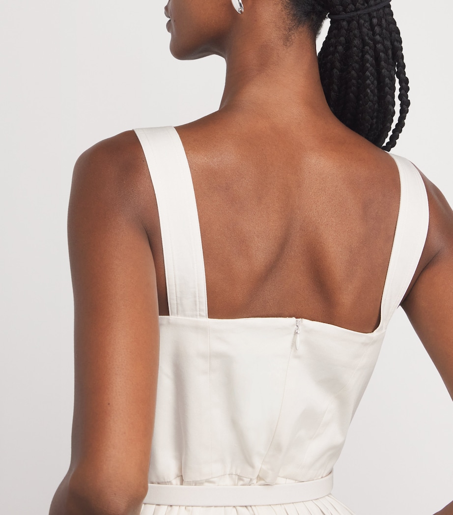 Cotton Printed Poplin Hoban Dress WHMUL WHITE/MULTI Image 6