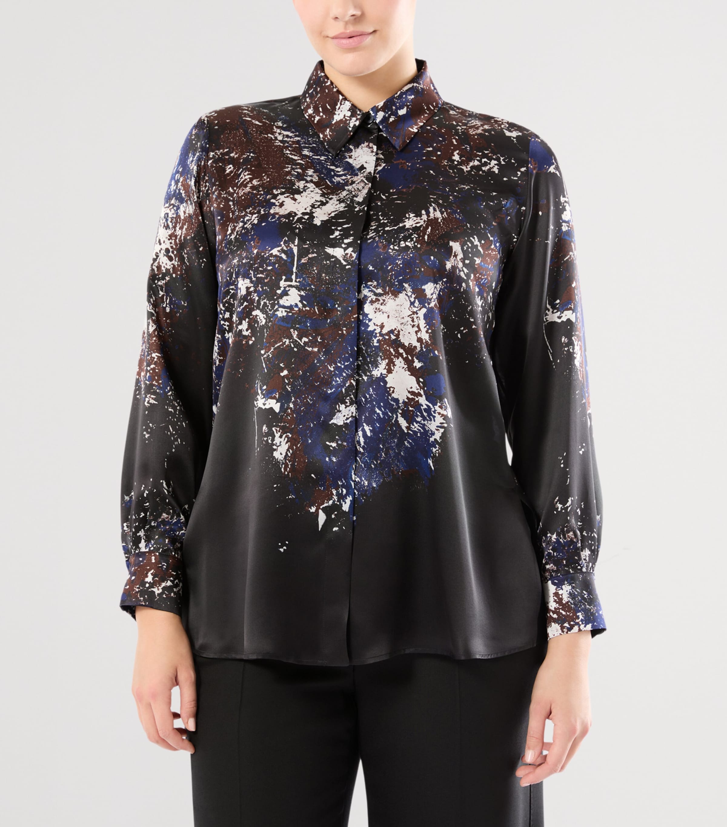 Silk Paint Shirt BLACK Image 2