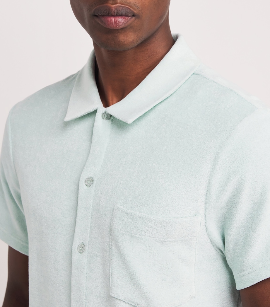 Cotton-Blend Terry Charli Shirt 315-PACIFIC Image 6