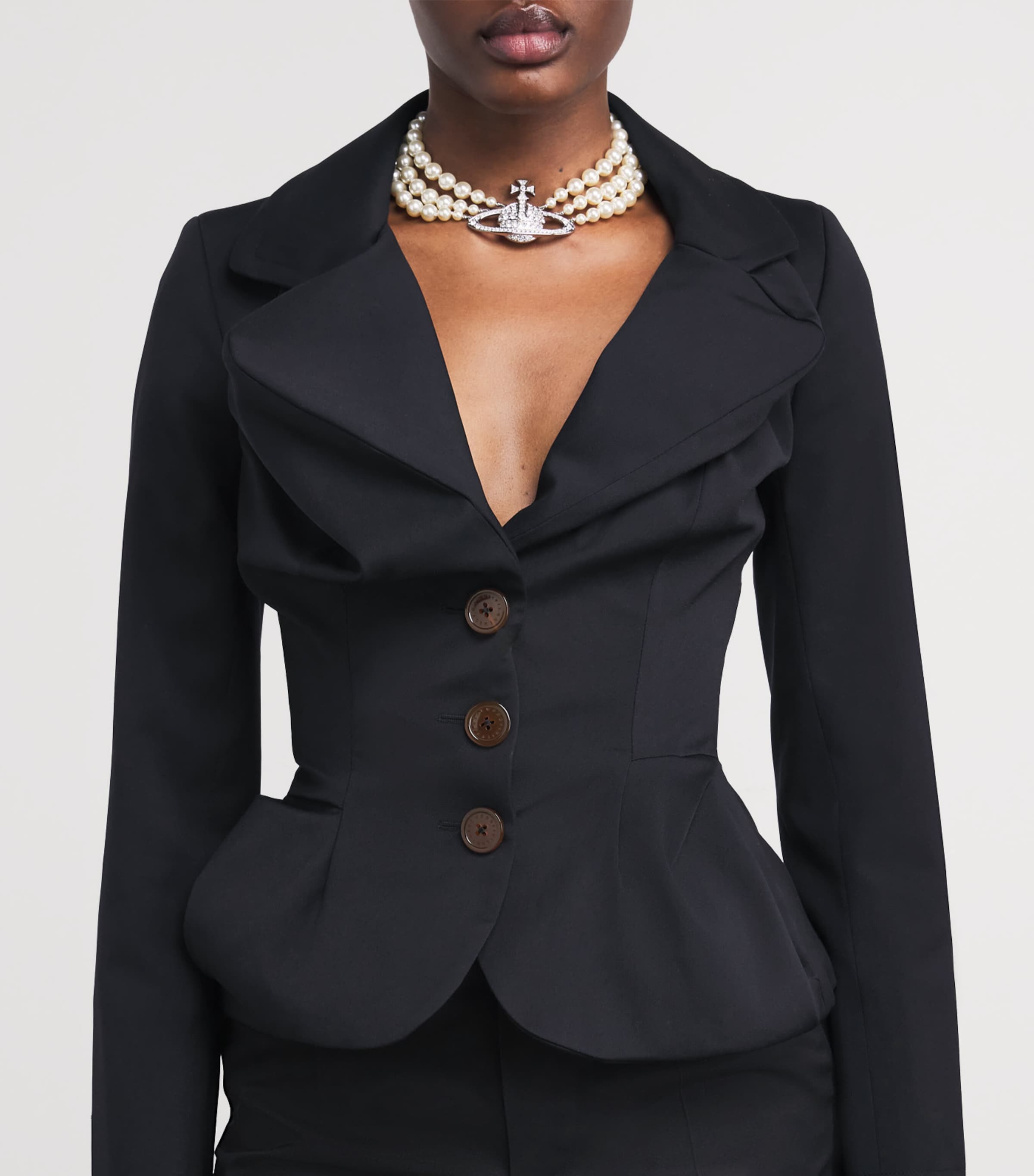 Vivienne Westwood Virgin Wool Asymmetric Drunken Jacket