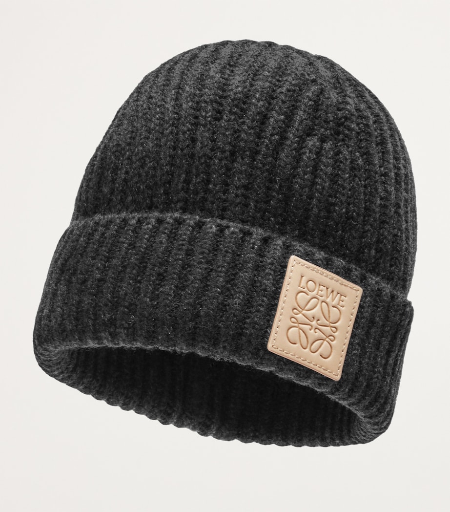 Cashmere Beanie BLACK Image 2