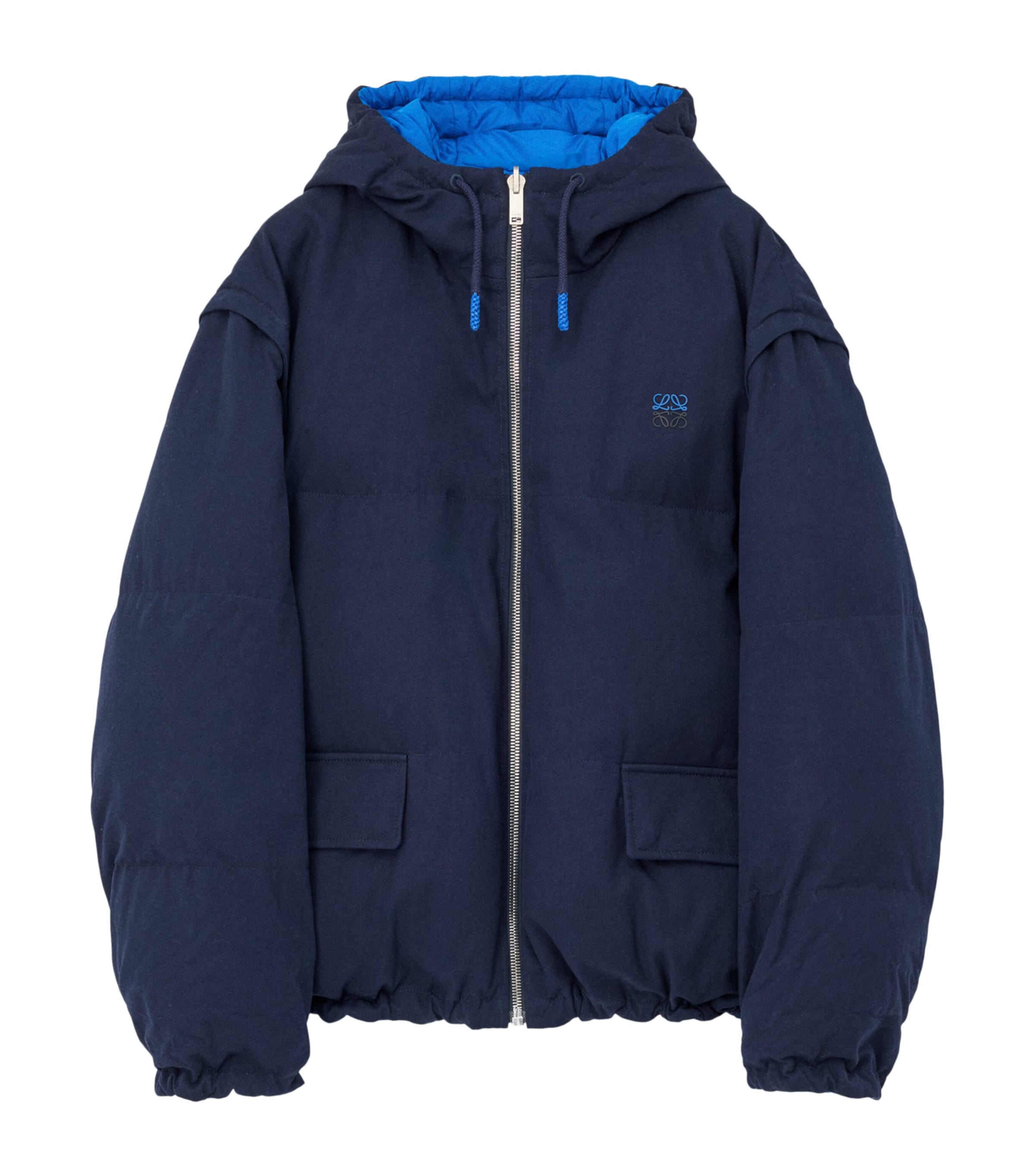 LOEWE Mens Reversible Padded Jacket Navy/blue Image 1