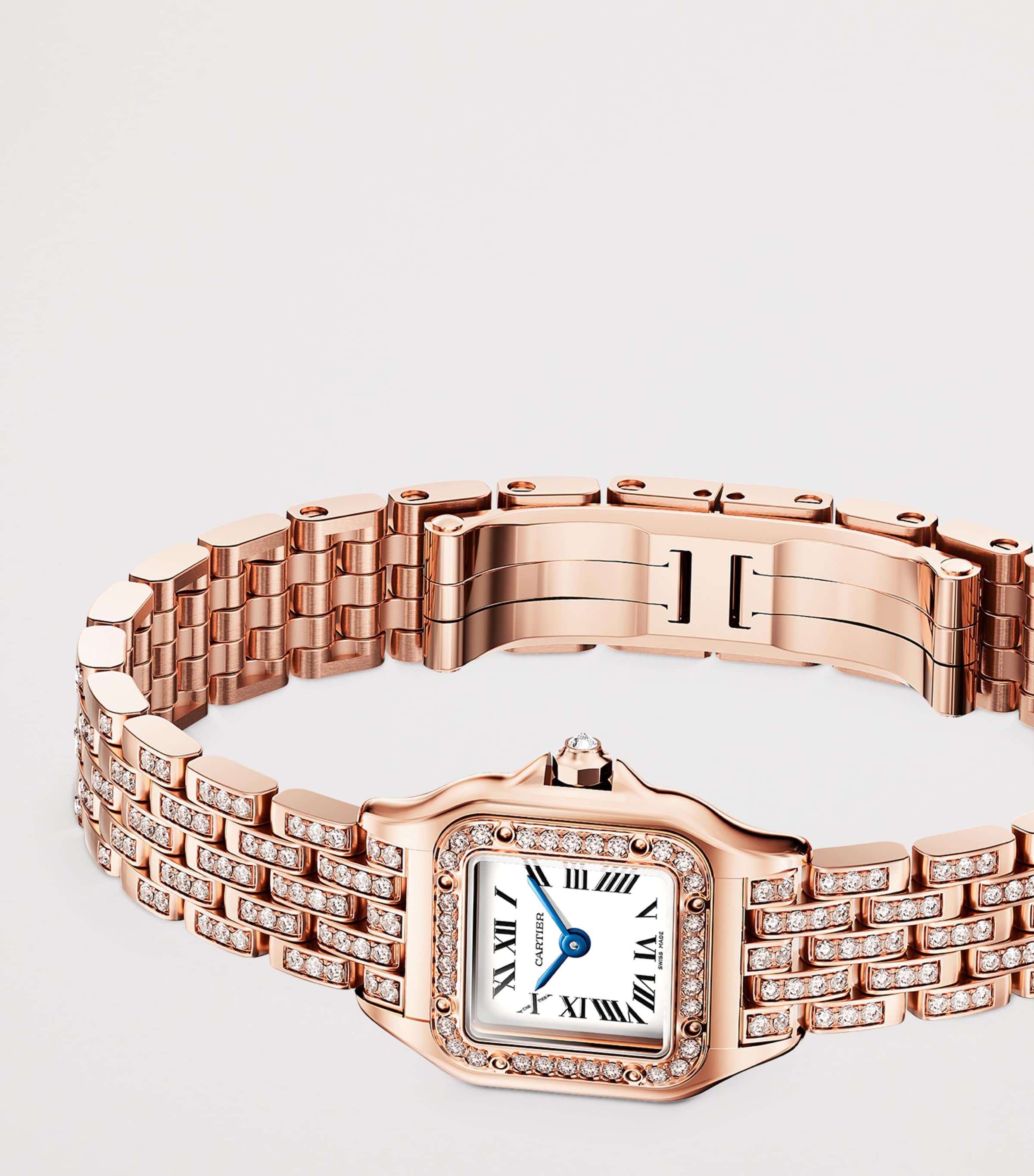 Rose Gold and Diamond Panthère de Cartier Watch 20mm SILVER Image 6