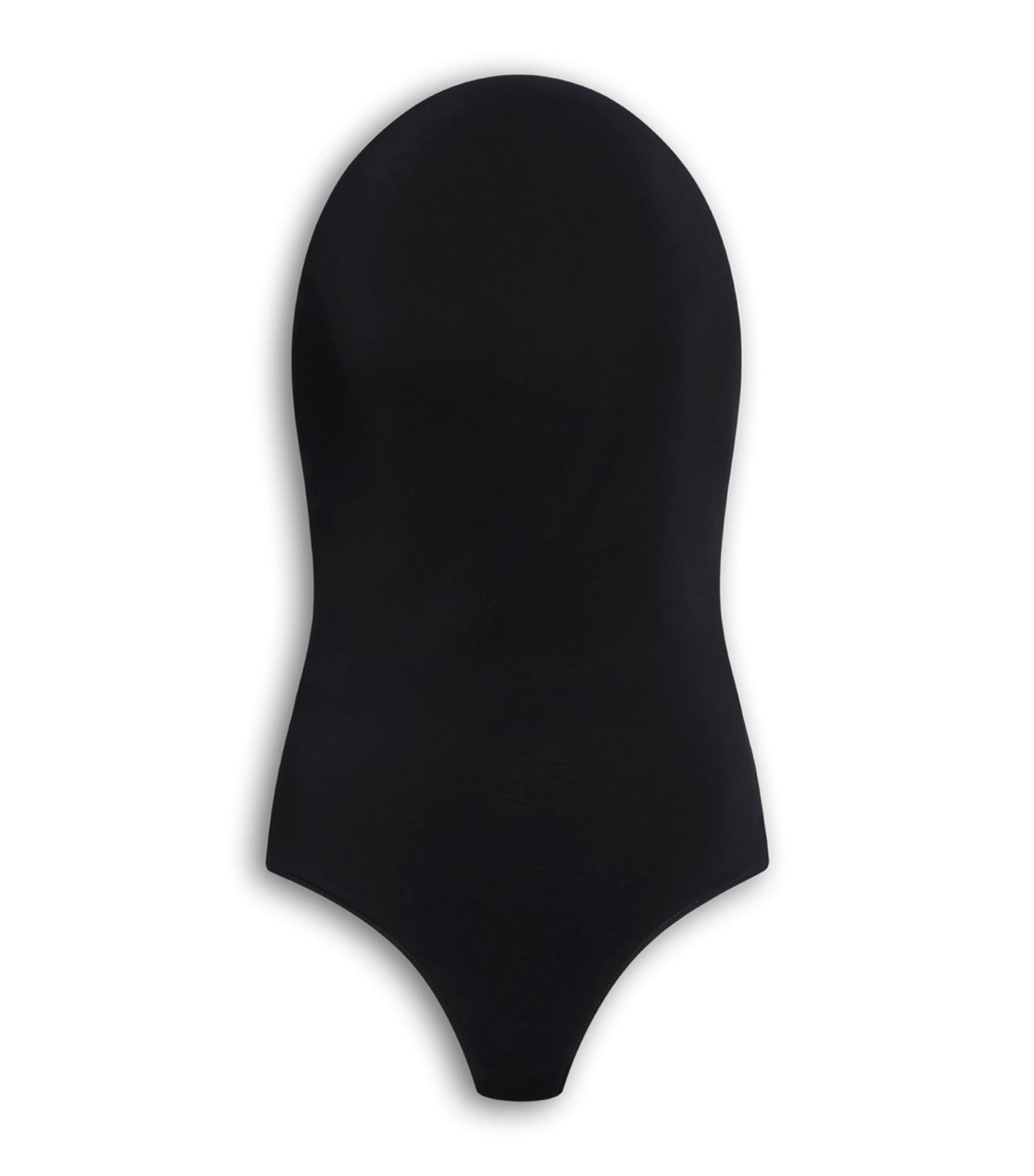 Alaïa Womens Jersey Curved Bodysuit Noir Alaia Image 1