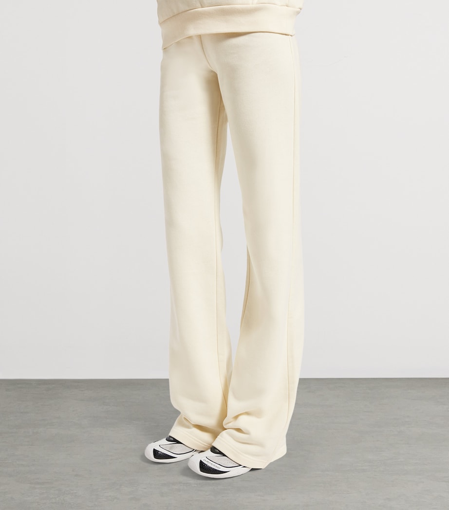 Balenciaga Womens Cotton Logo Wide-Leg Sweatpants Image 5