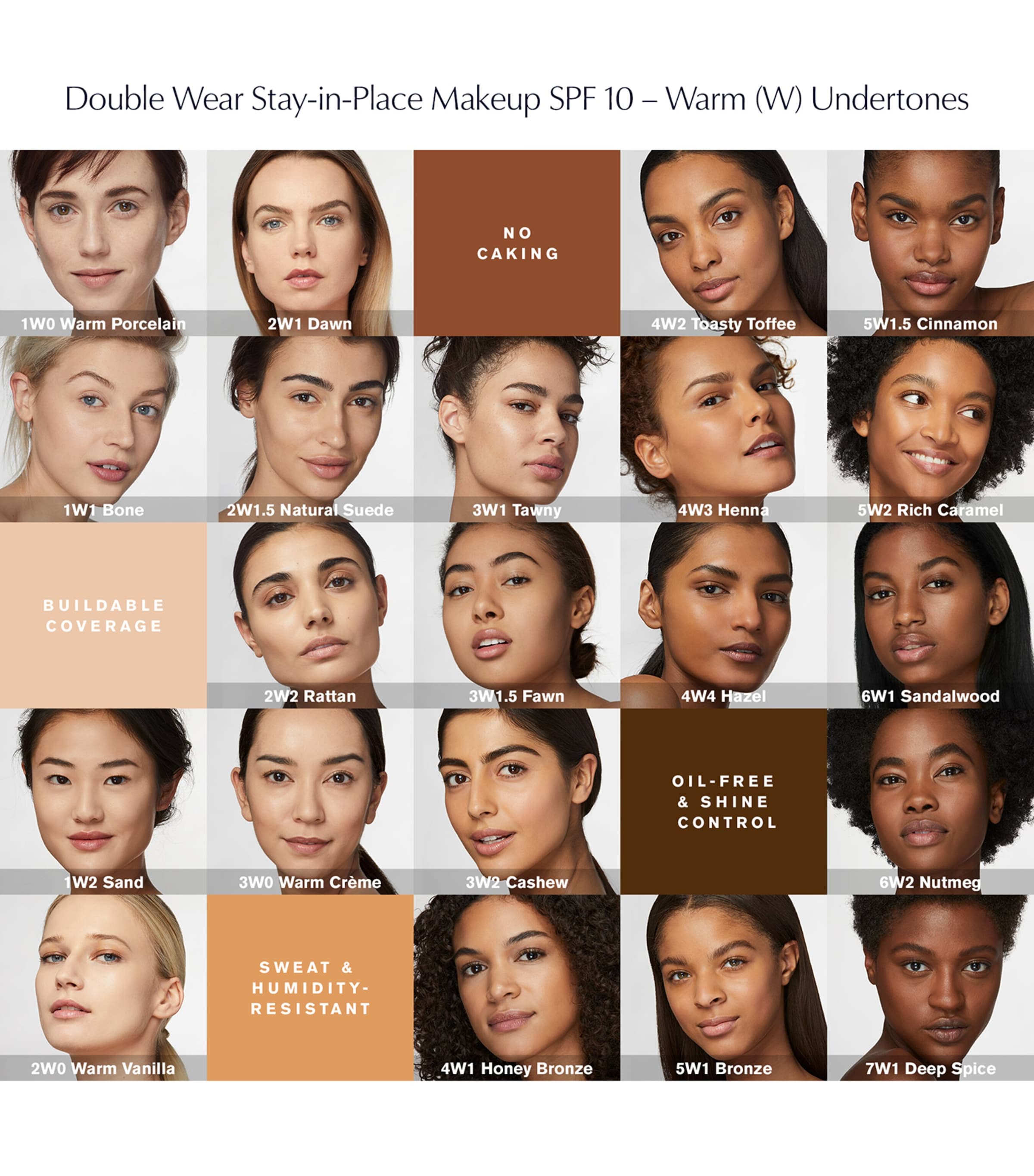 Double Wear Stay-in-Place Foundation SPF 10 5W1.5 CINNAMON Image 5