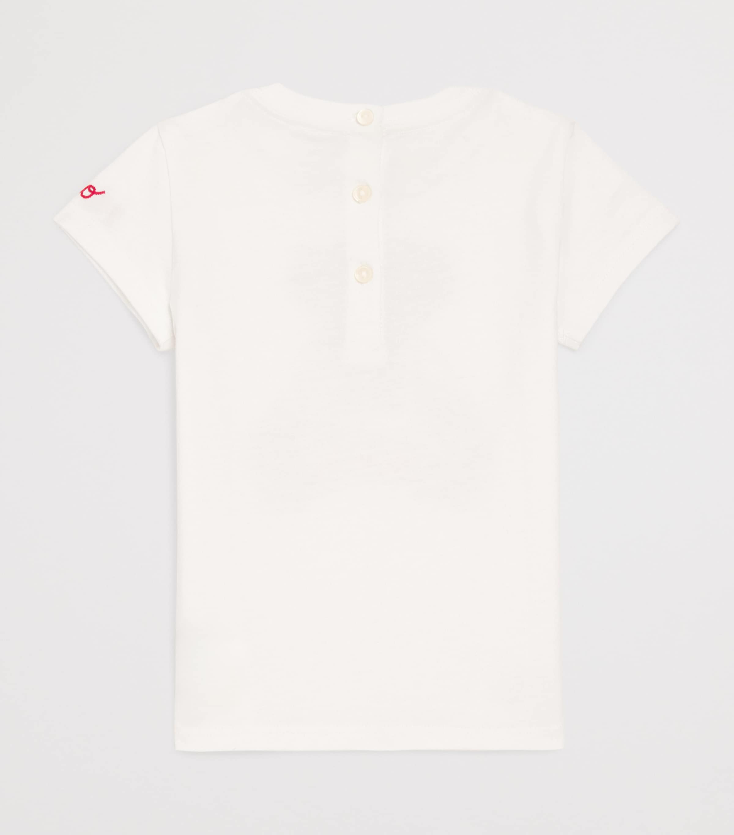 Cotton USA Polo Bear T-Shirt (3-24 Months) WHITE Image 2