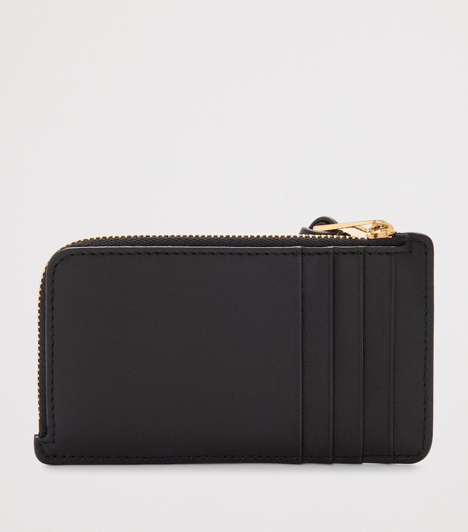 x Albers Leather Zipped Card Holder BLACK/BURGUNDY Image 2