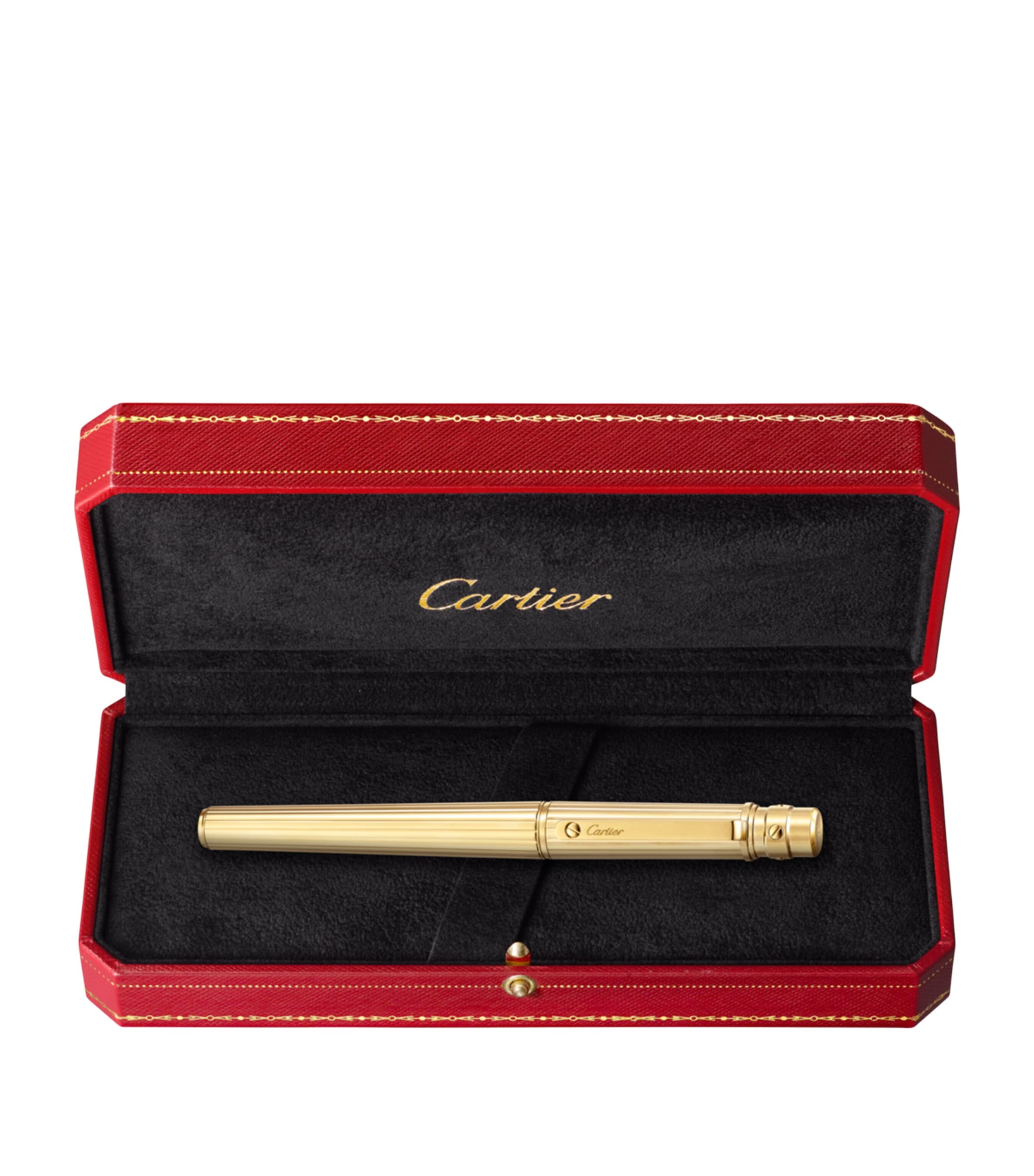 Santos de Cartier Rollerball Pen BLACK & GOLD Image 4