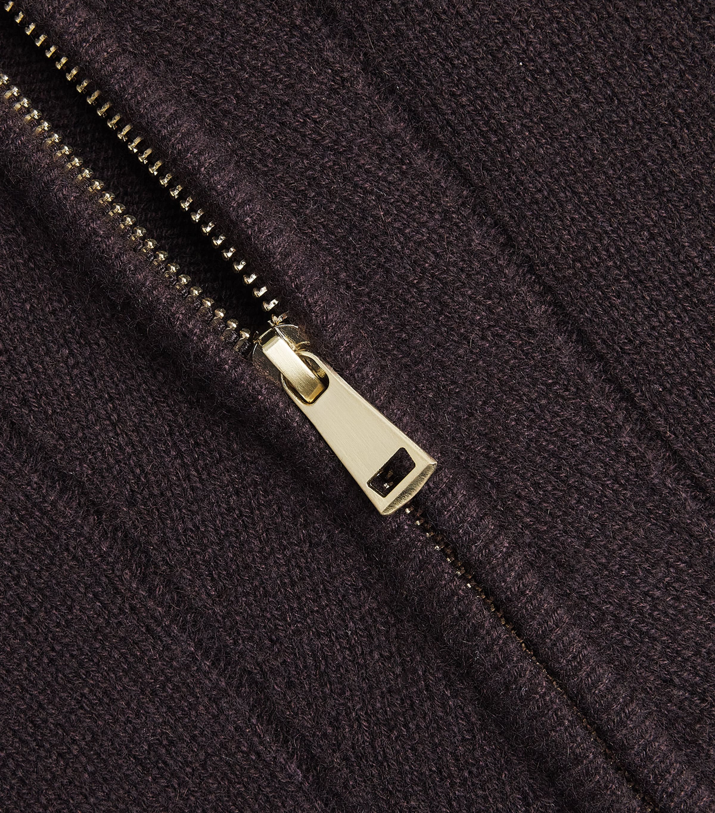 Cashmere Half-Zip T-Shirt GANACHE BROWN Image 5