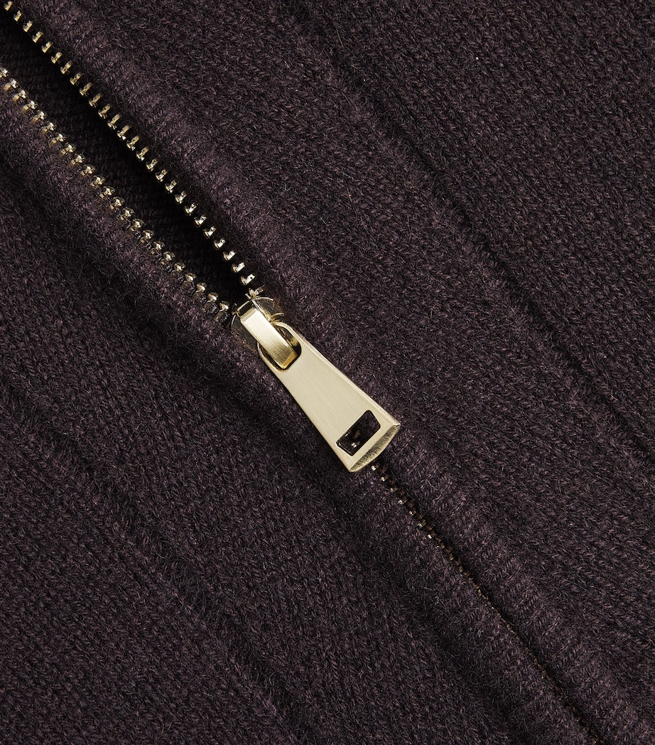 Cashmere Half-Zip T-Shirt GANACHE BROWN Image 5