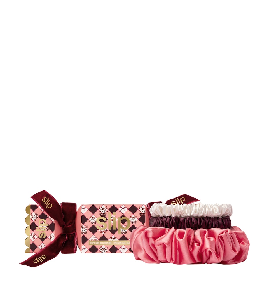 Mulberry Silk Multi-Size Scrunchies in Cracker (Set of 3) SWEETHEART Image 1