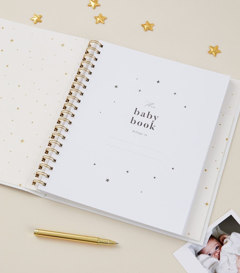 Blush and Gold Safari Baby Memory Book Ivory/beige, Gold Image 6
