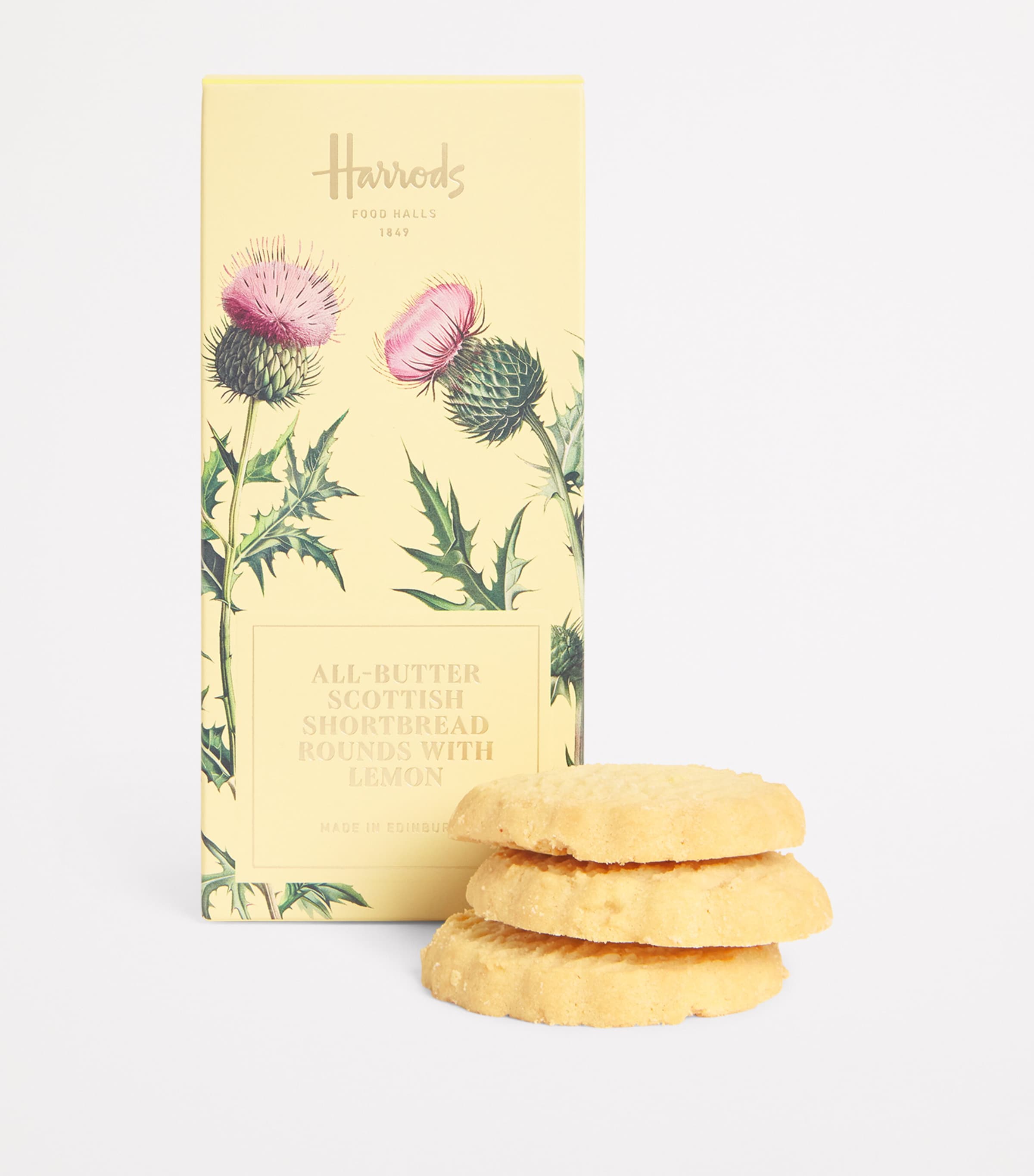 All-Butter Scottish Shortbread Rounds with Mediterranean Lemon (200g) NO COLOUR Image 3