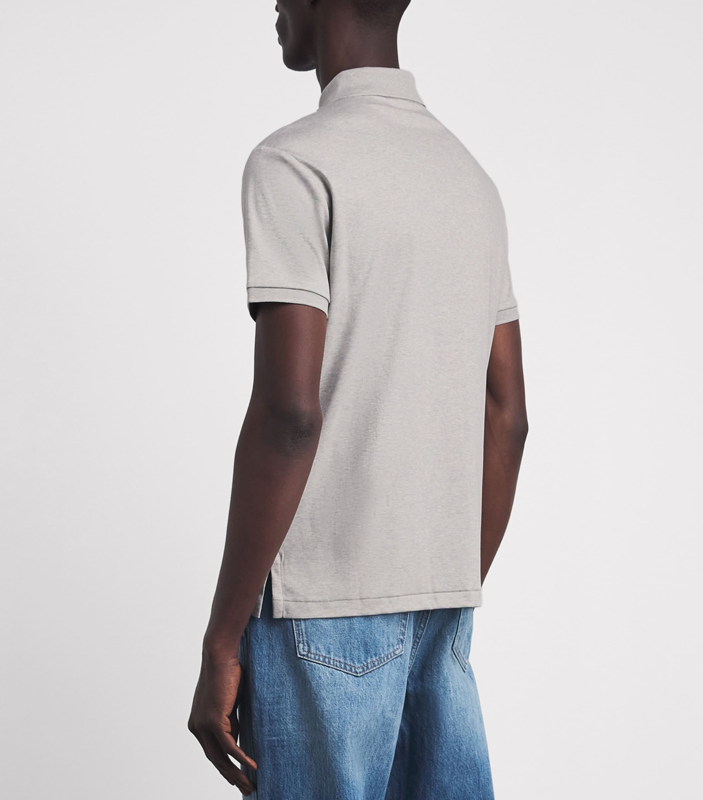 Polo Ralph Lauren Mens Pima Cotton Slim Polo Shirt Spring Heather Image 5