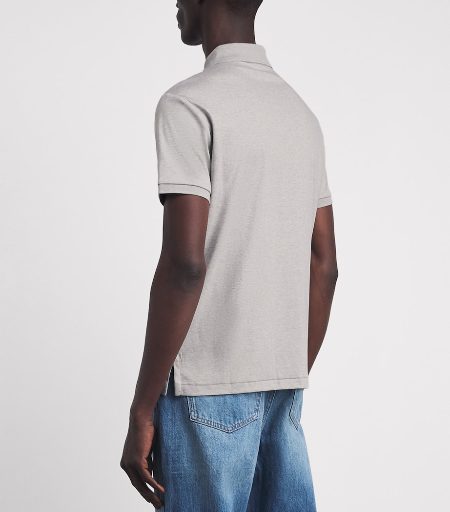 Polo Ralph Lauren Mens Pima Cotton Slim Polo Shirt Spring Heather Image 5