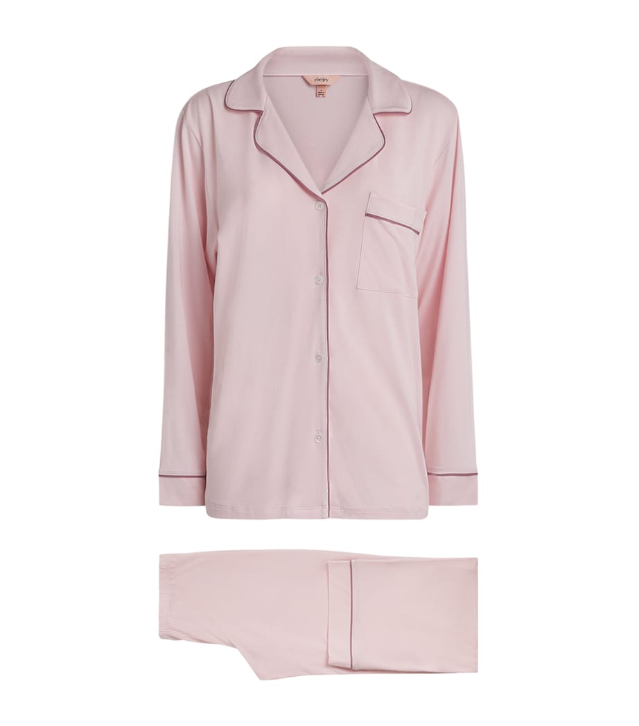 Eberjey Womens Gisele Pyjama Set Ppfig Pale Pink Image 1