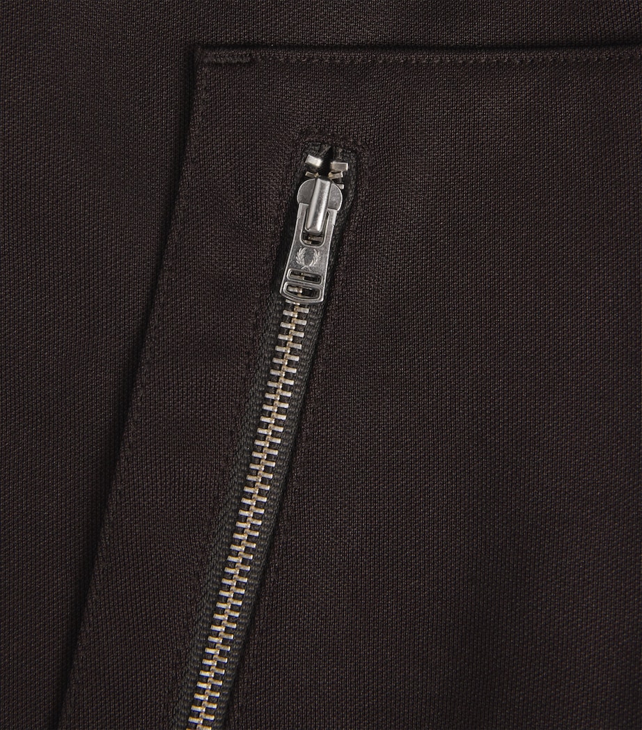Fred Perry Mens Tennis Tape Track Jacket Rich Brown Image 6