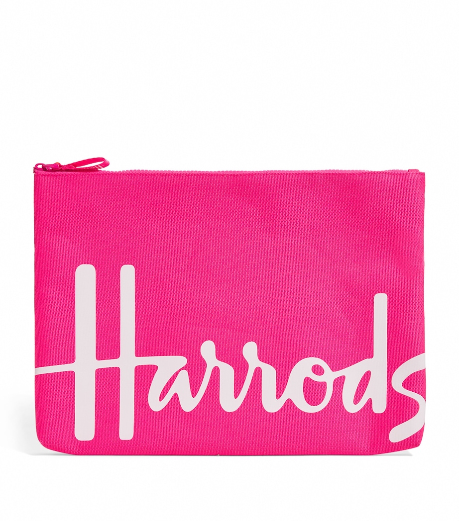 Large Cotton Logo Pouch BRIGHT PINK Image 1
