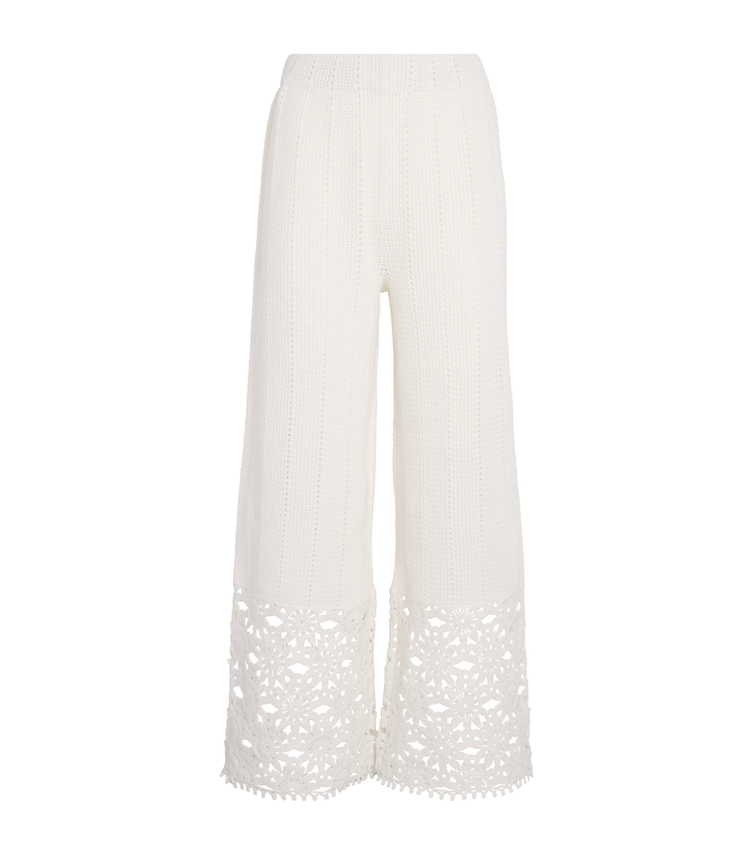 Maje Crochet-knit Trousers