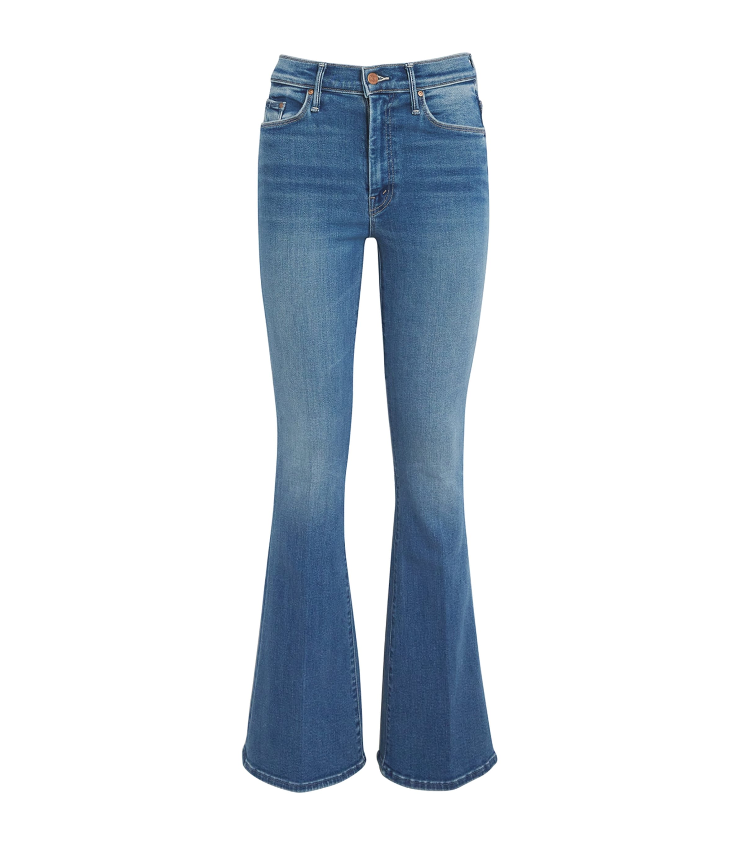 Mother The Insider Crop Step Fray Jeans Not Rough Enough In Blue