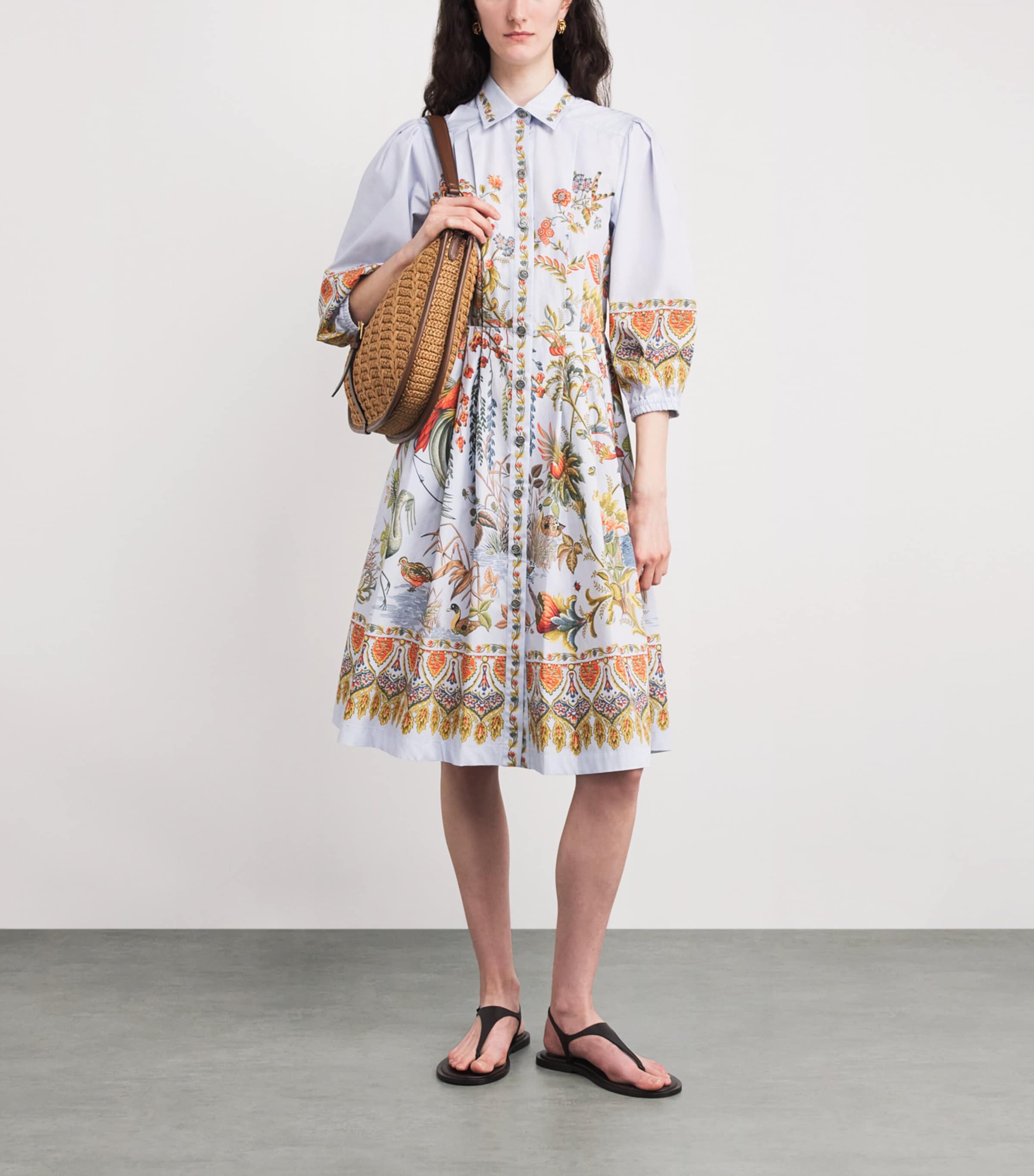 Cotton Printed Maxi Dress X0882 Image 2