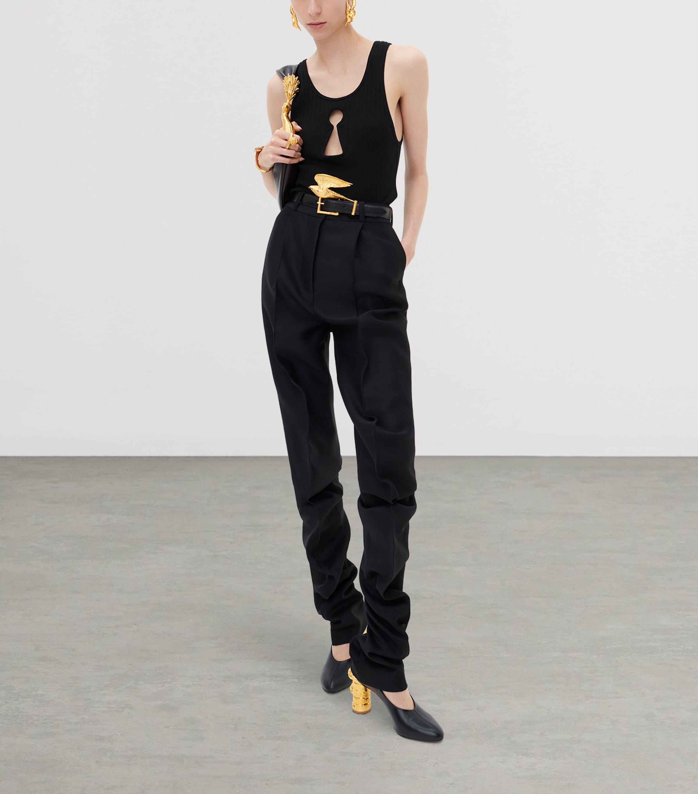 Schiaparelli Leather Totem Pumps Black Image 2