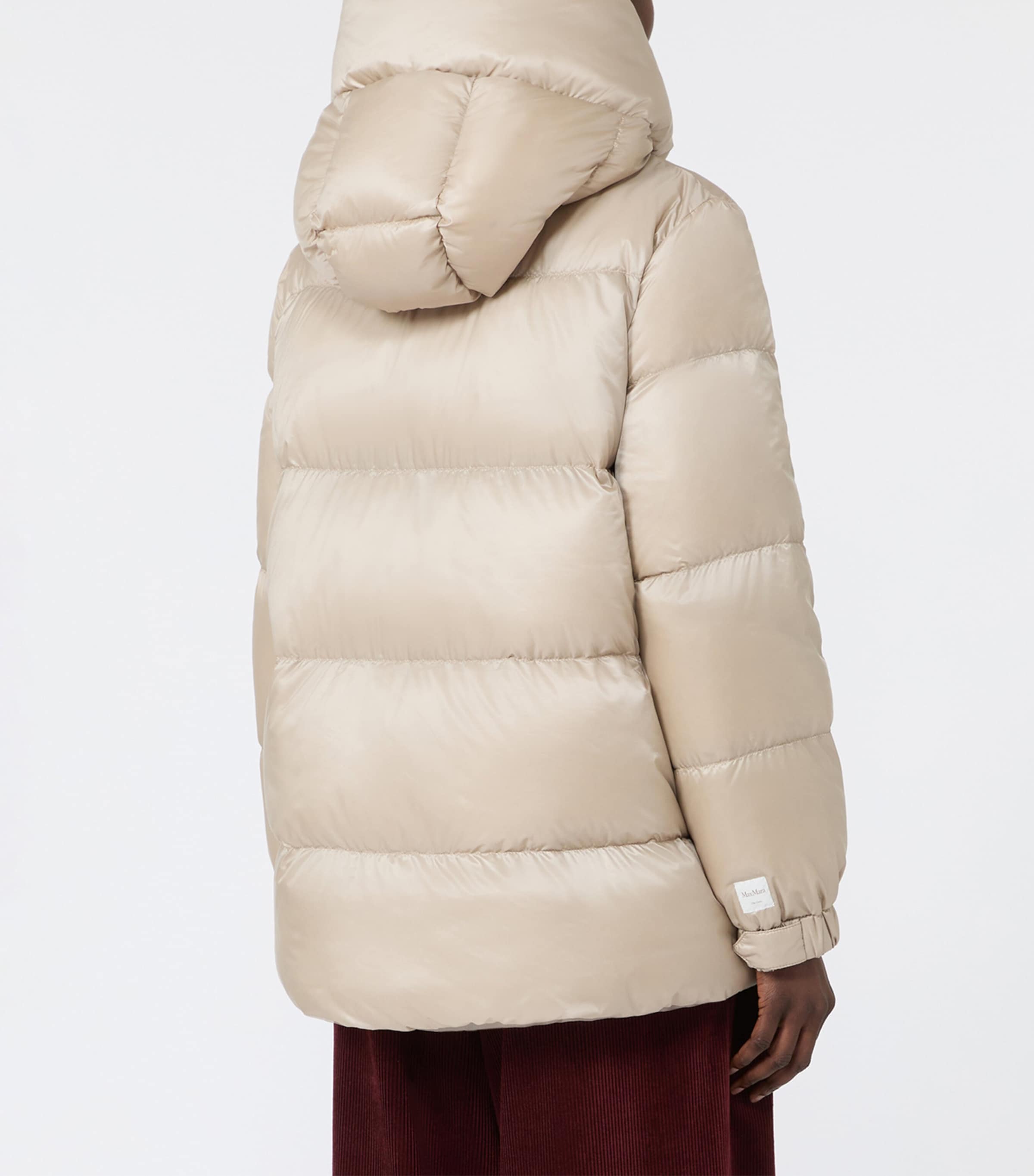 Max Mara Womens Down-Filled Quilted Coat Natural Image 4