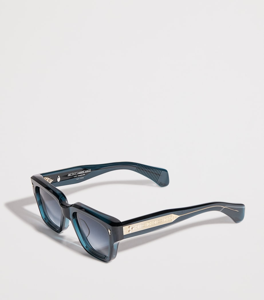 Acetate Fellini Sunglasses 9F-INDIGO Image 2
