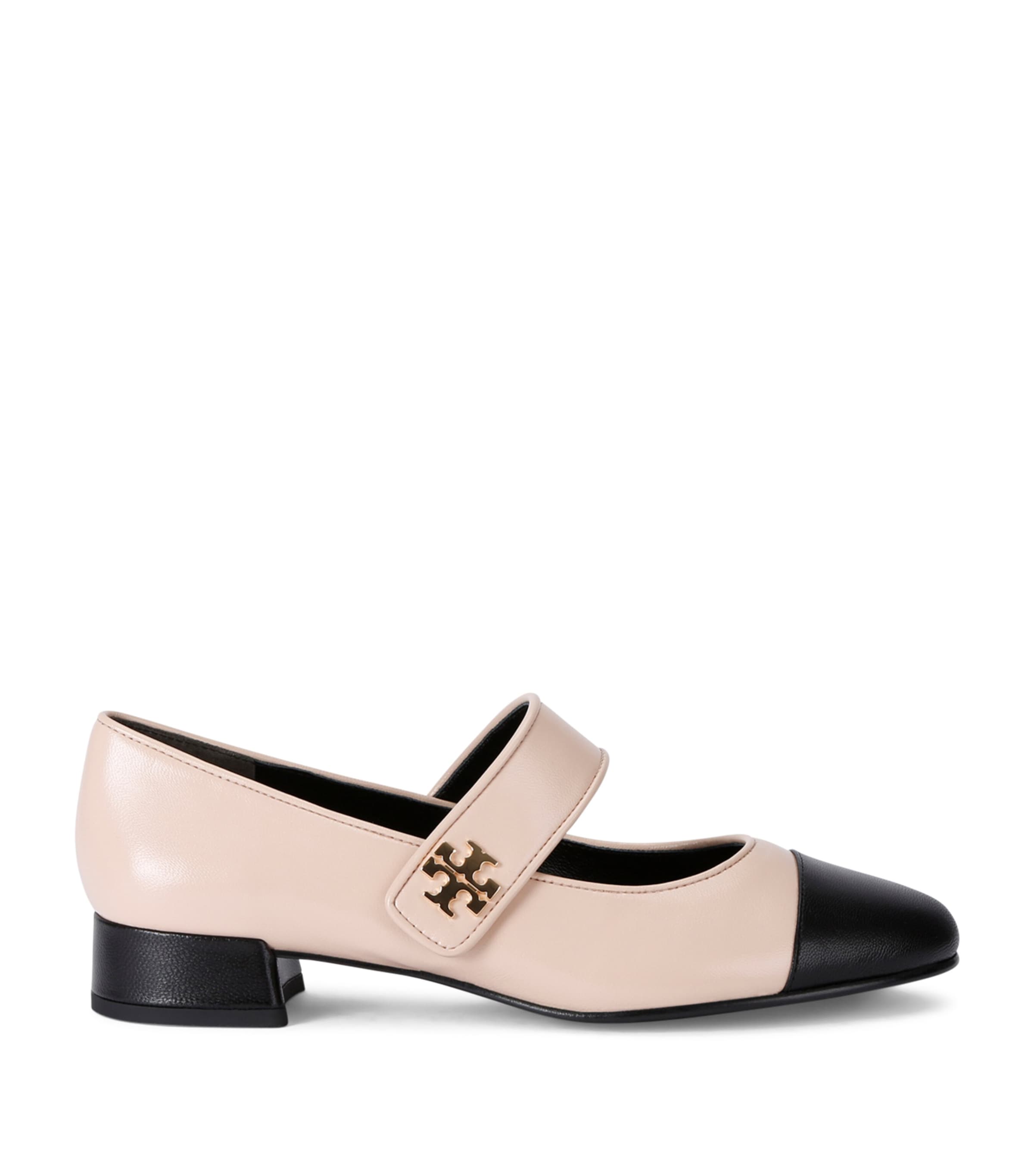 Shop Tory Burch Leather Mary Jane Pumps 25 In Beige