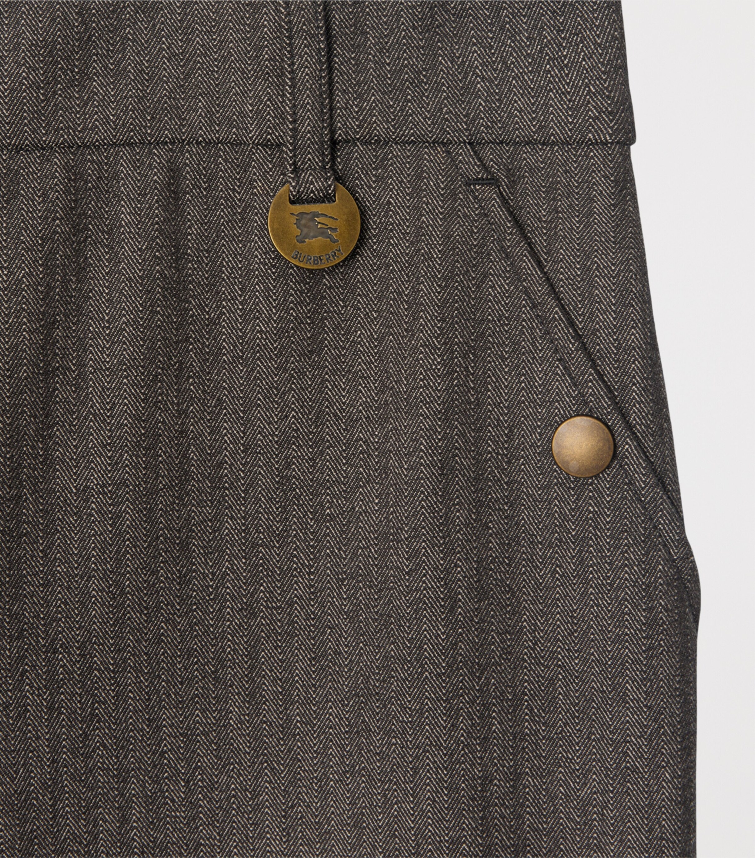 Stretch Cotton Herringbone Jodhpurs WLNUT BRWN/TAUPE BGE Image 4